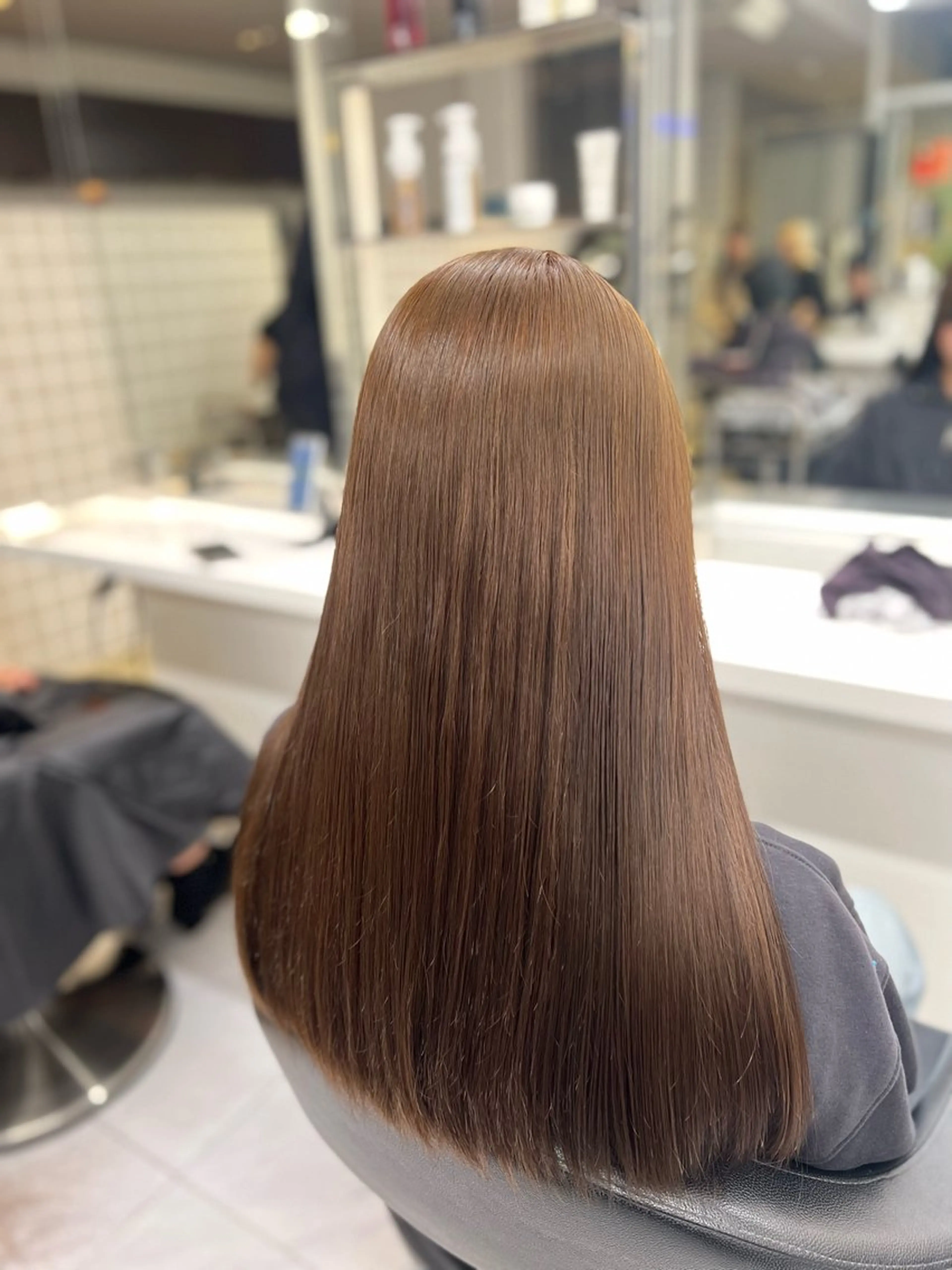 ロング カラー ヘアカラー トリートメント 韓国レイヤーカット /REIのヘアスタイル