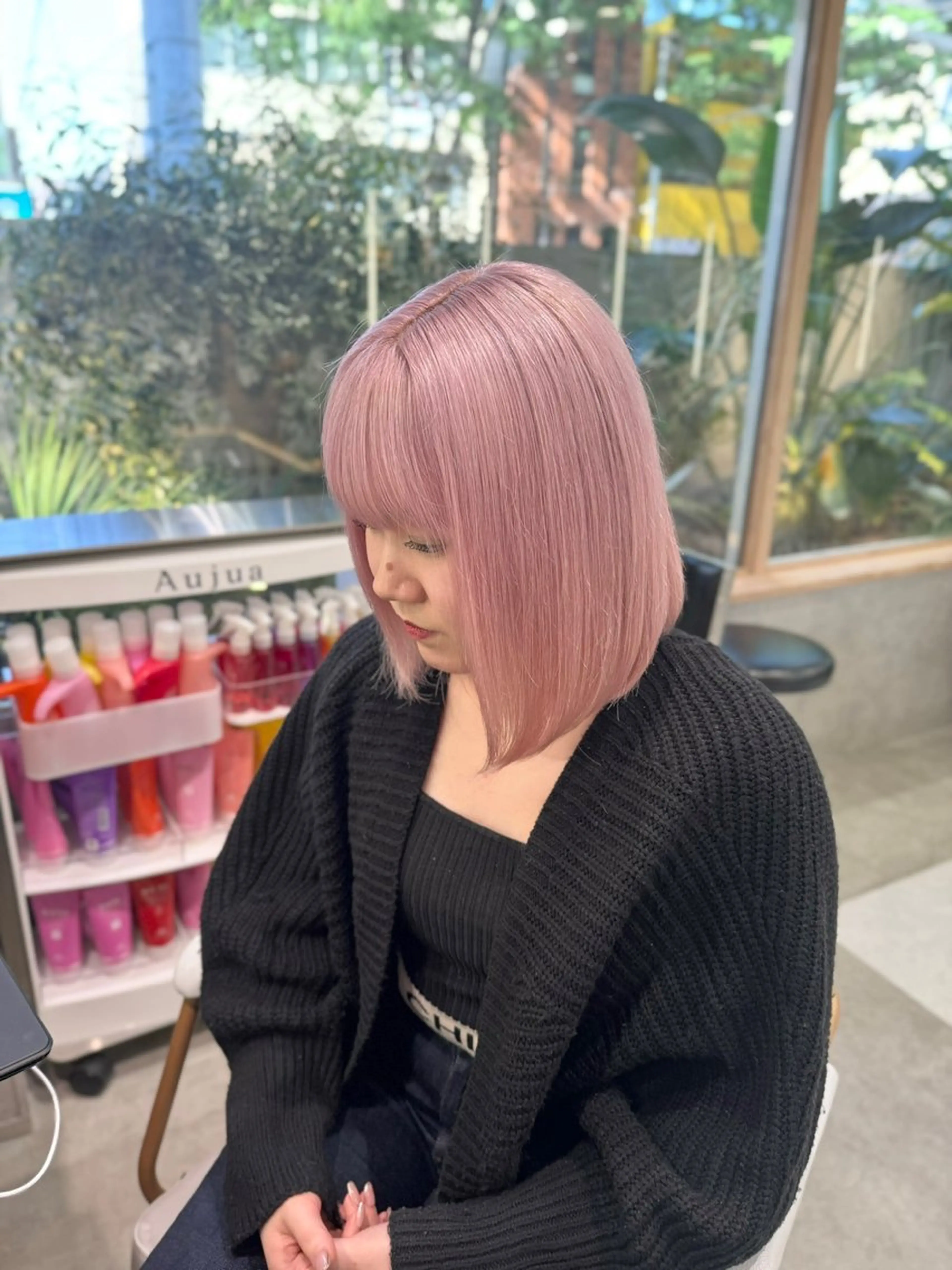 ″リタッチ″ケアブリーチ+ケアカラー＋トリートメントの写真