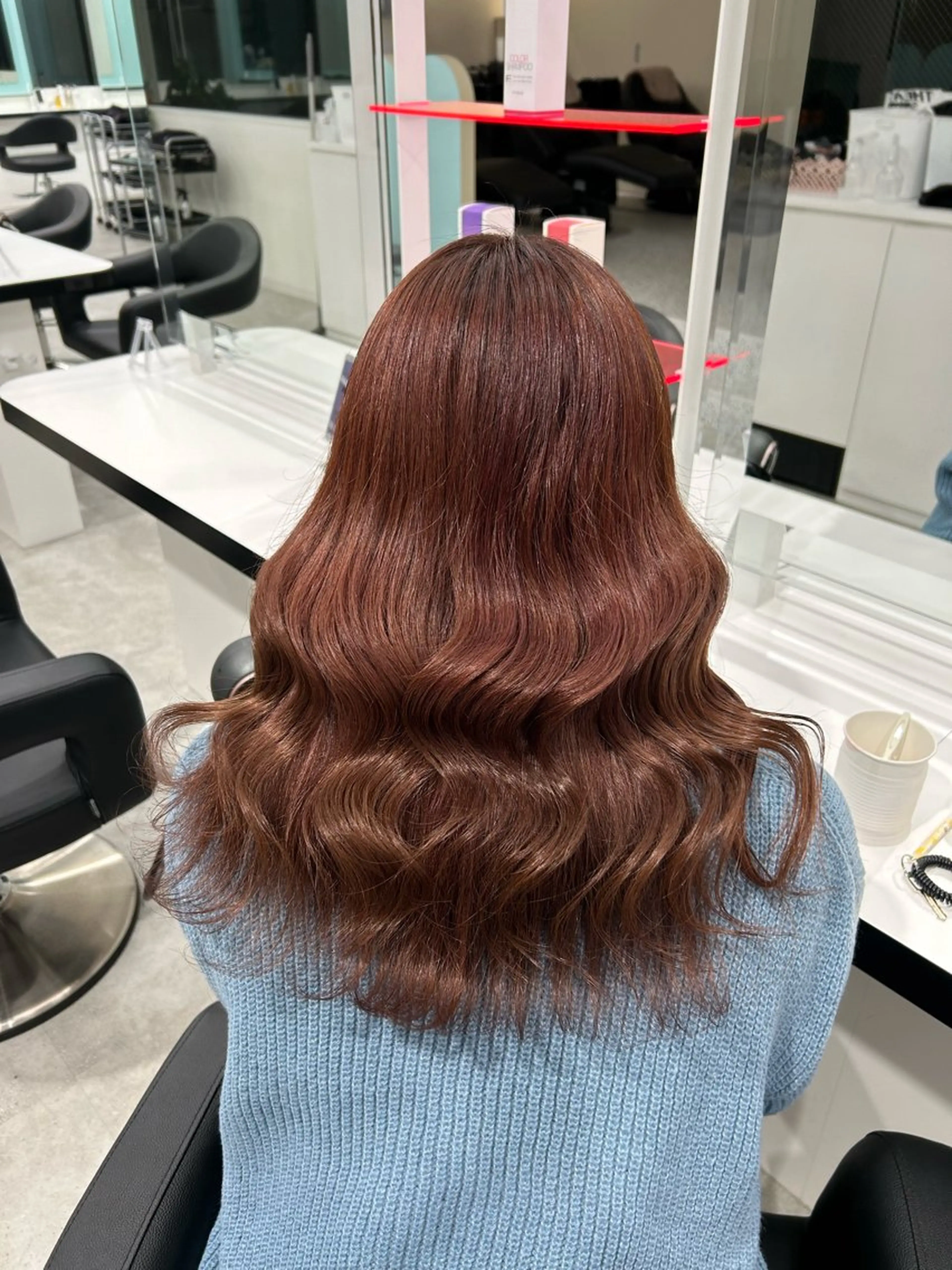 ロング カラー オレンジ カット トリートメント ＧＡＲＤＥＮ/ダブル カラー/otohaのヘアスタイル