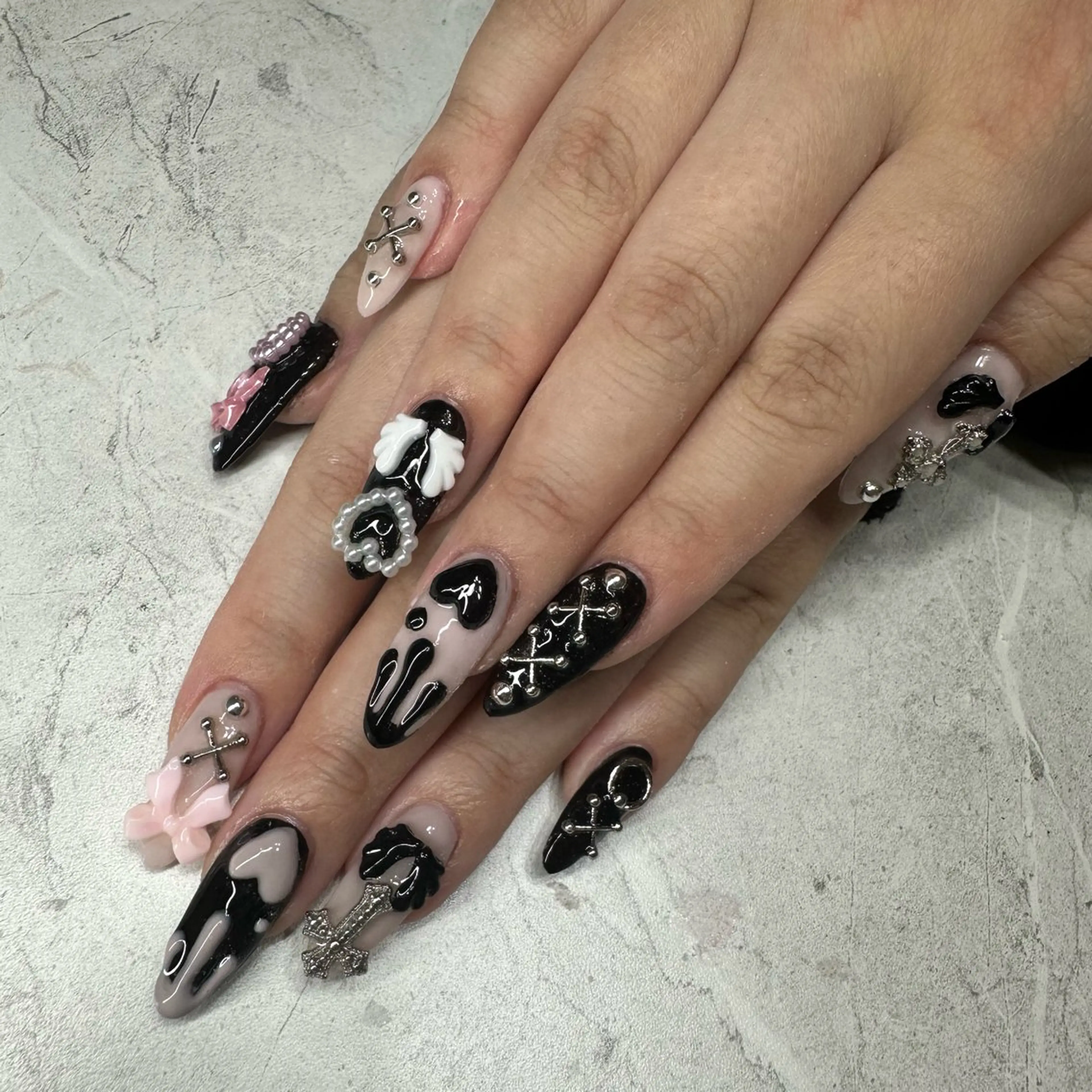 ネイル 持ち込み ハンドネイル Nailsalon Clairのネイルデザイン