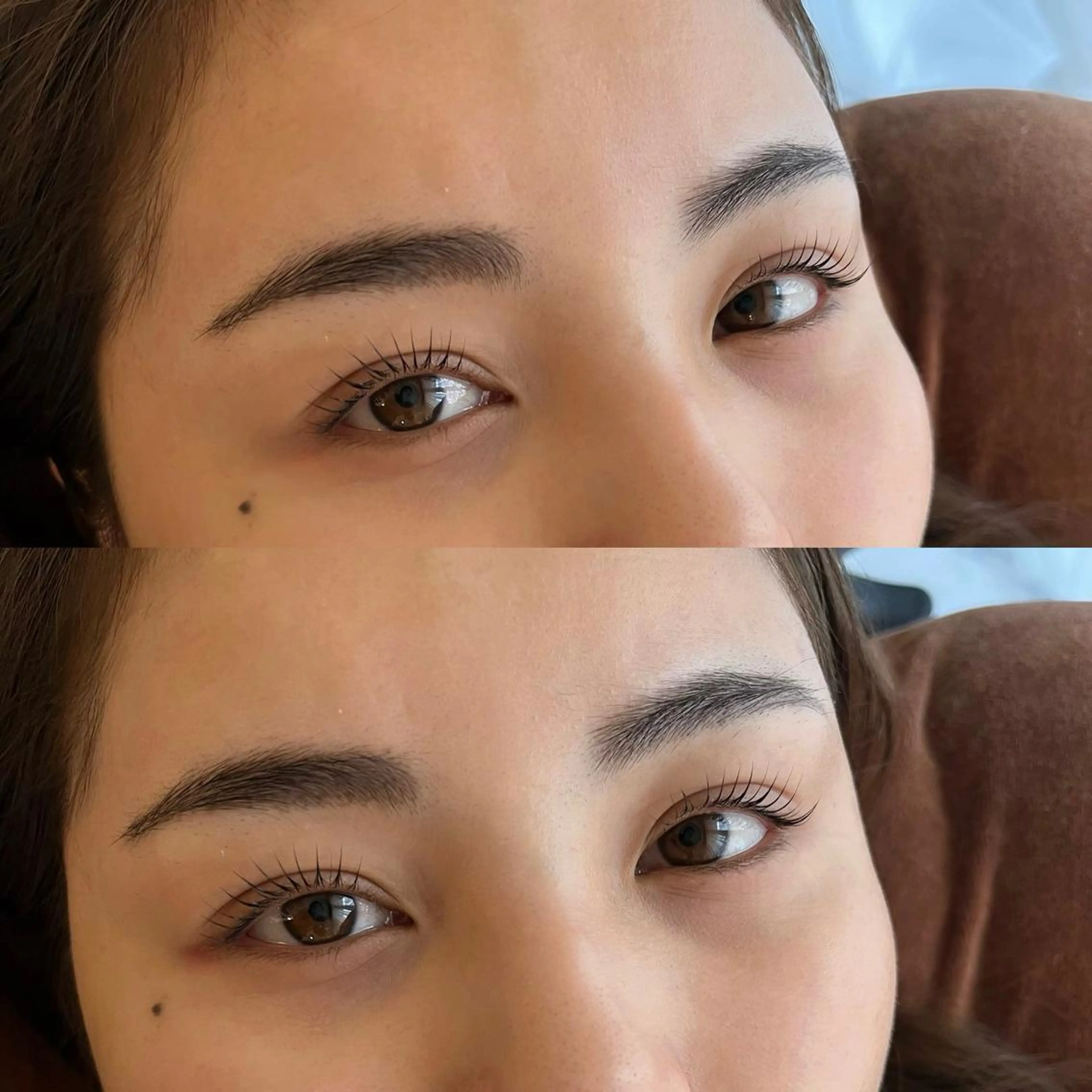 マツエク・マツパ アイブロウ 目尻長め 山内 美乃莉のマツエク・マツパデザイン