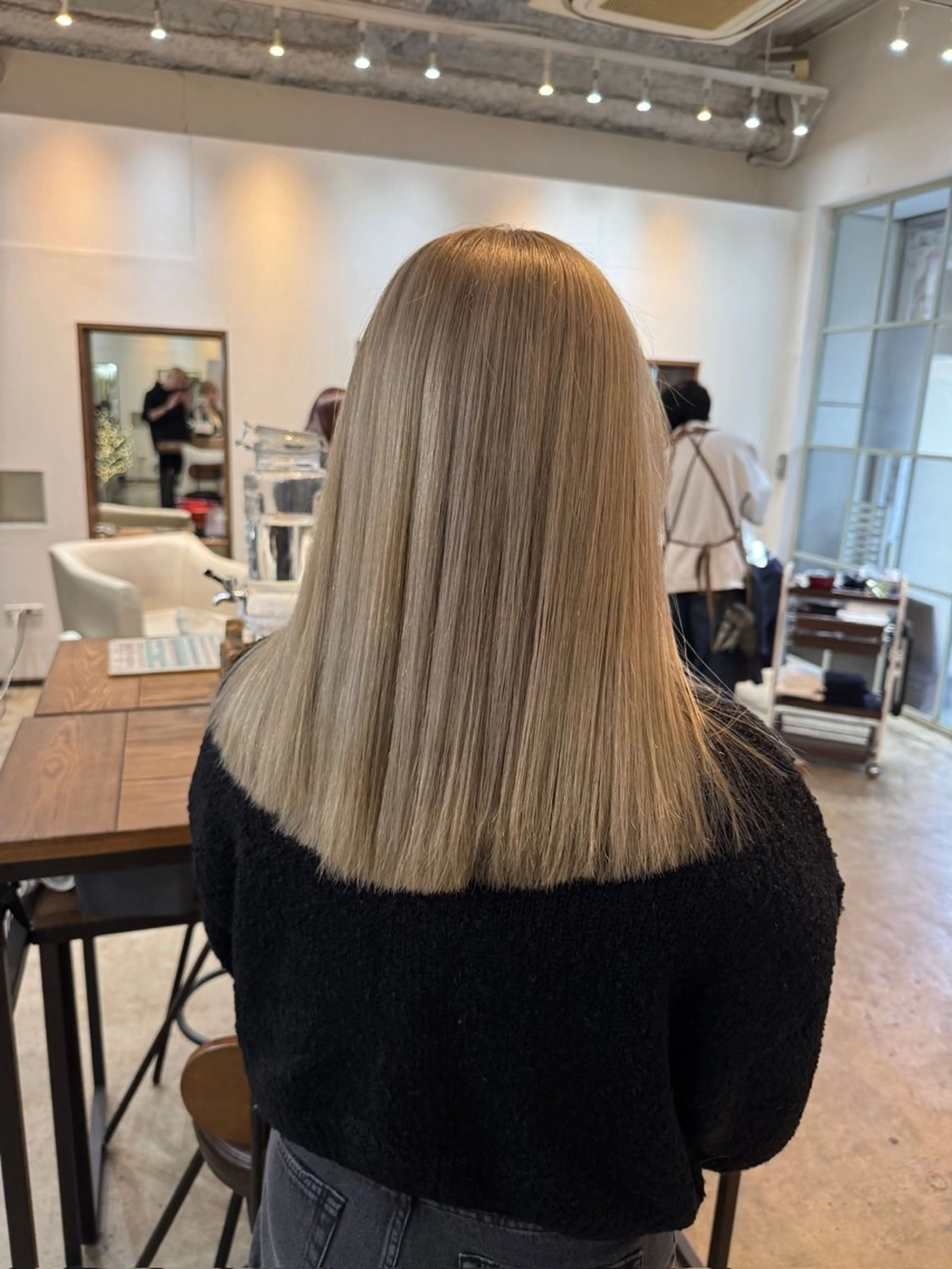 セミロング カラー ブリーチ無しダブル カラー特化/🫧中村のヘアスタイル