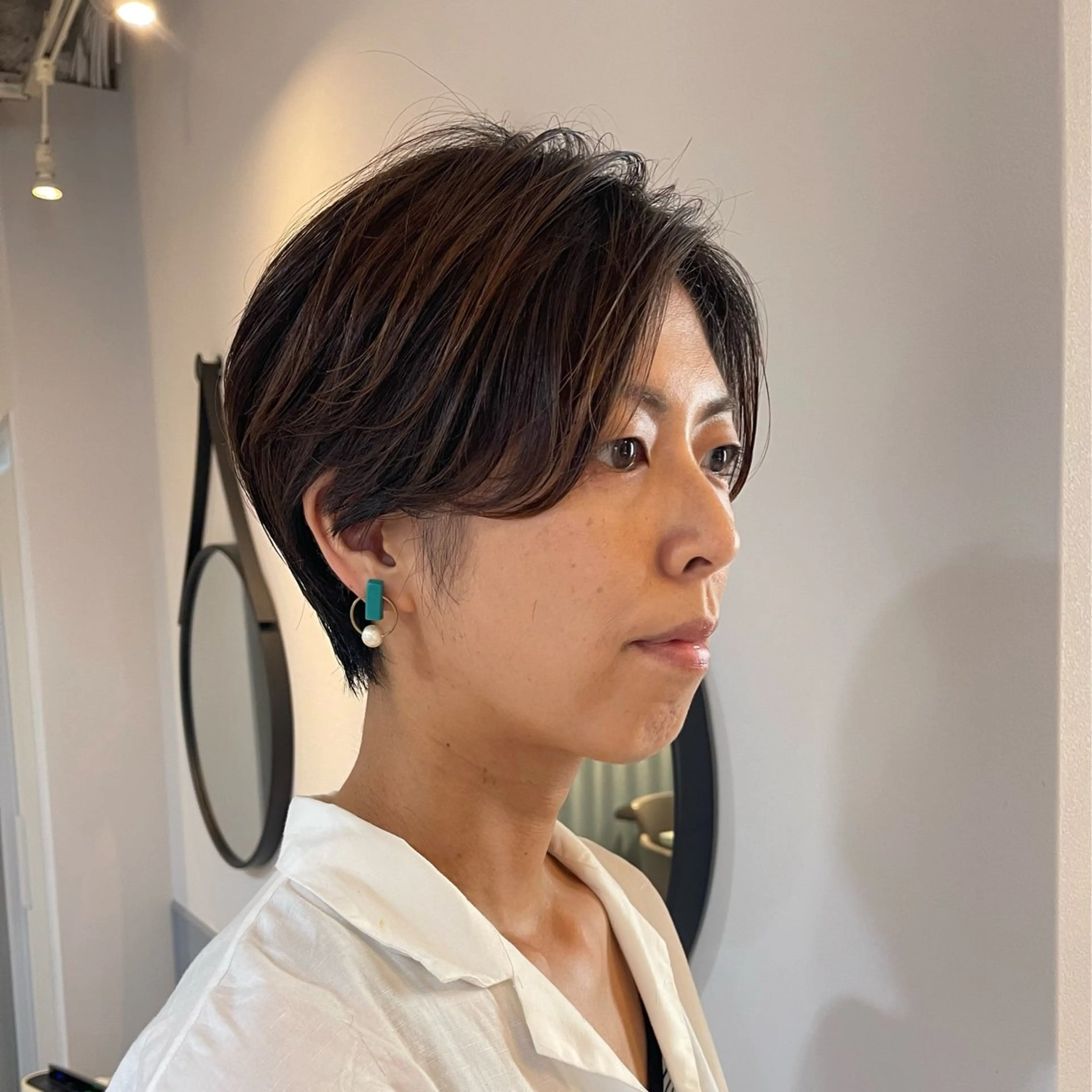 ショート 暖色/ボブ/吉岡美音 GIEN NU茶屋町のヘアスタイル