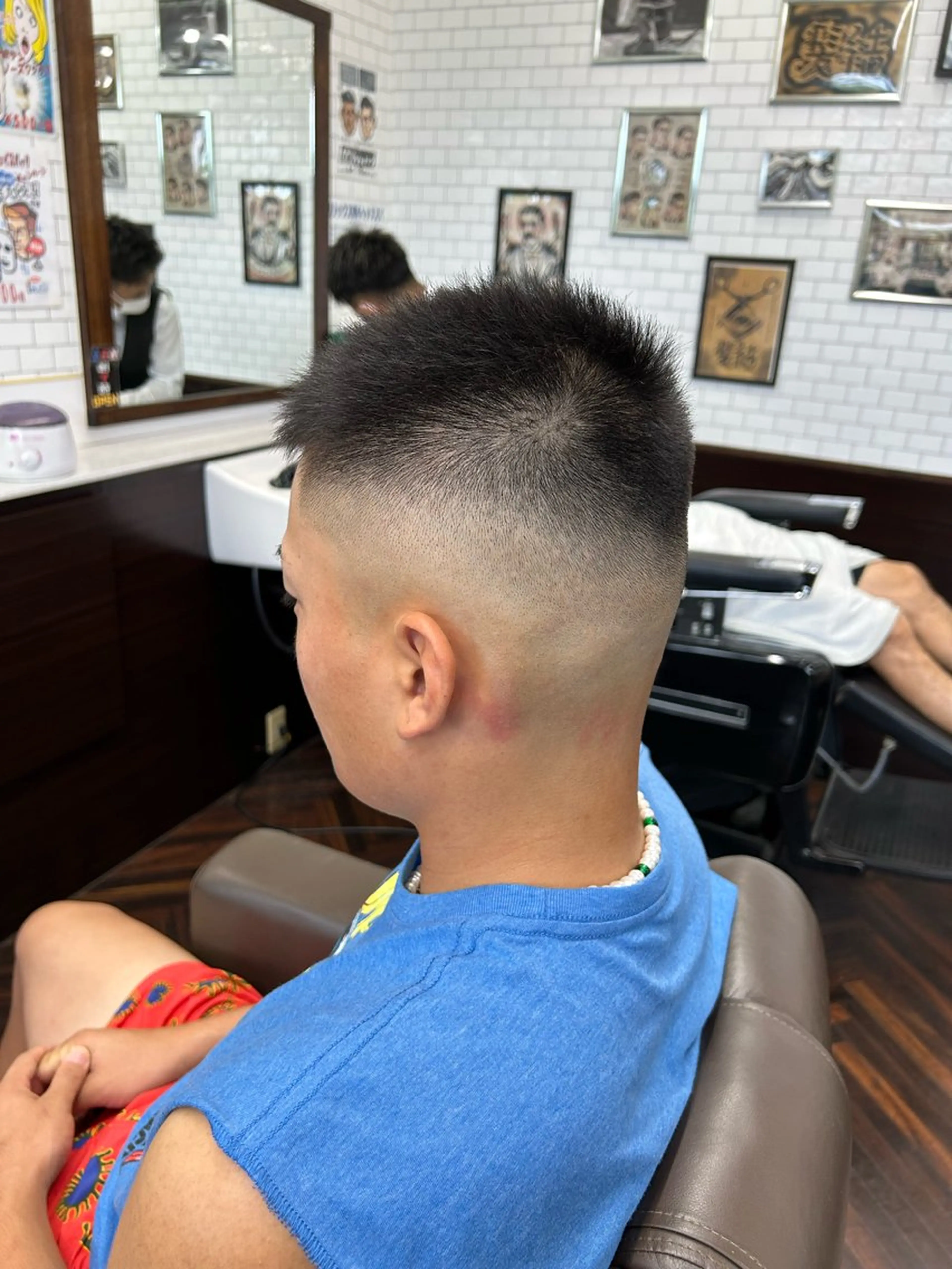 ショート メンズ B.B.Cams西原店所属・無料モデル募集中‼️ 安座間💈のヘアスタイル