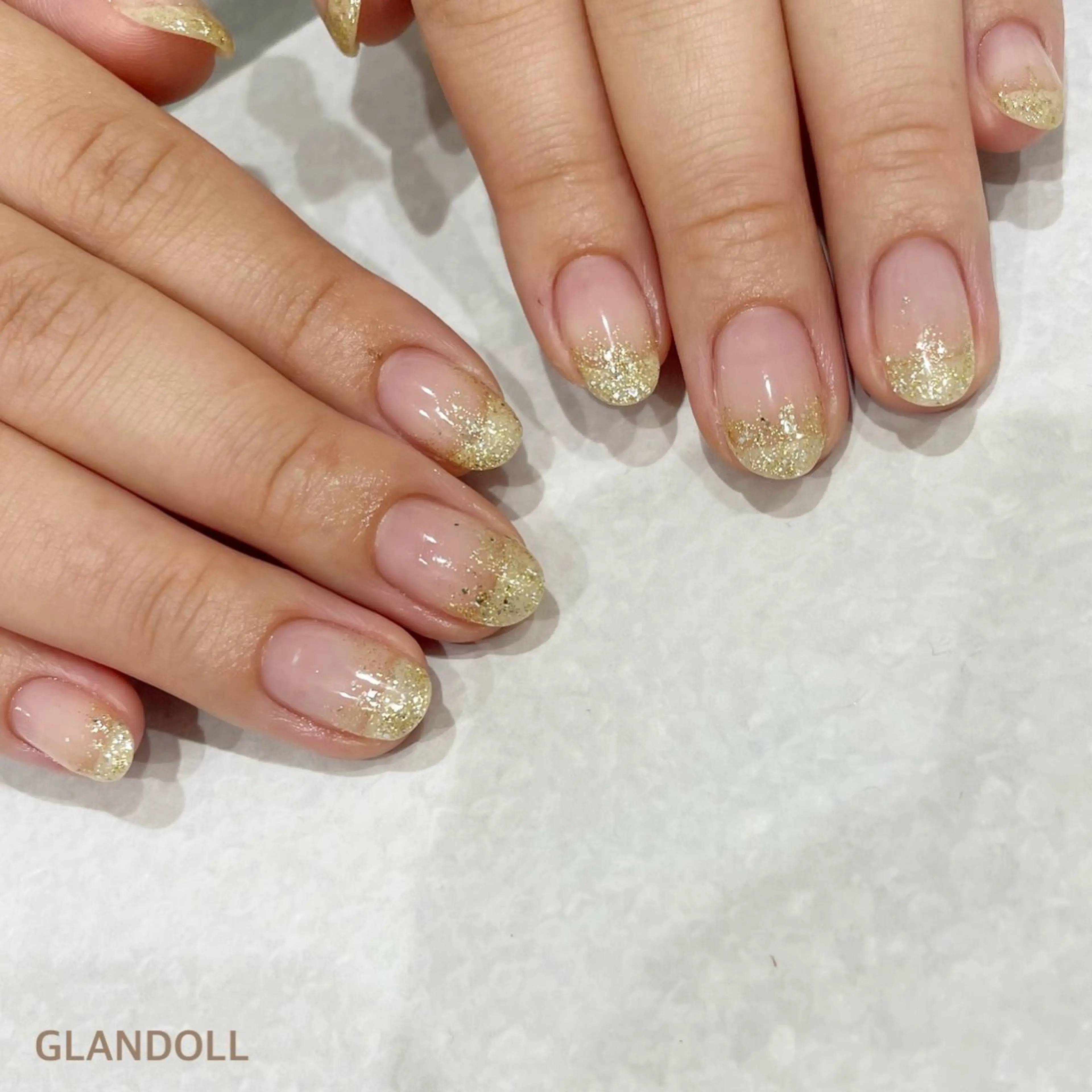 ネイル グラデーション キラキラネイル ラメ(グリッター) GLANDOLL YURIのネイルデザイン