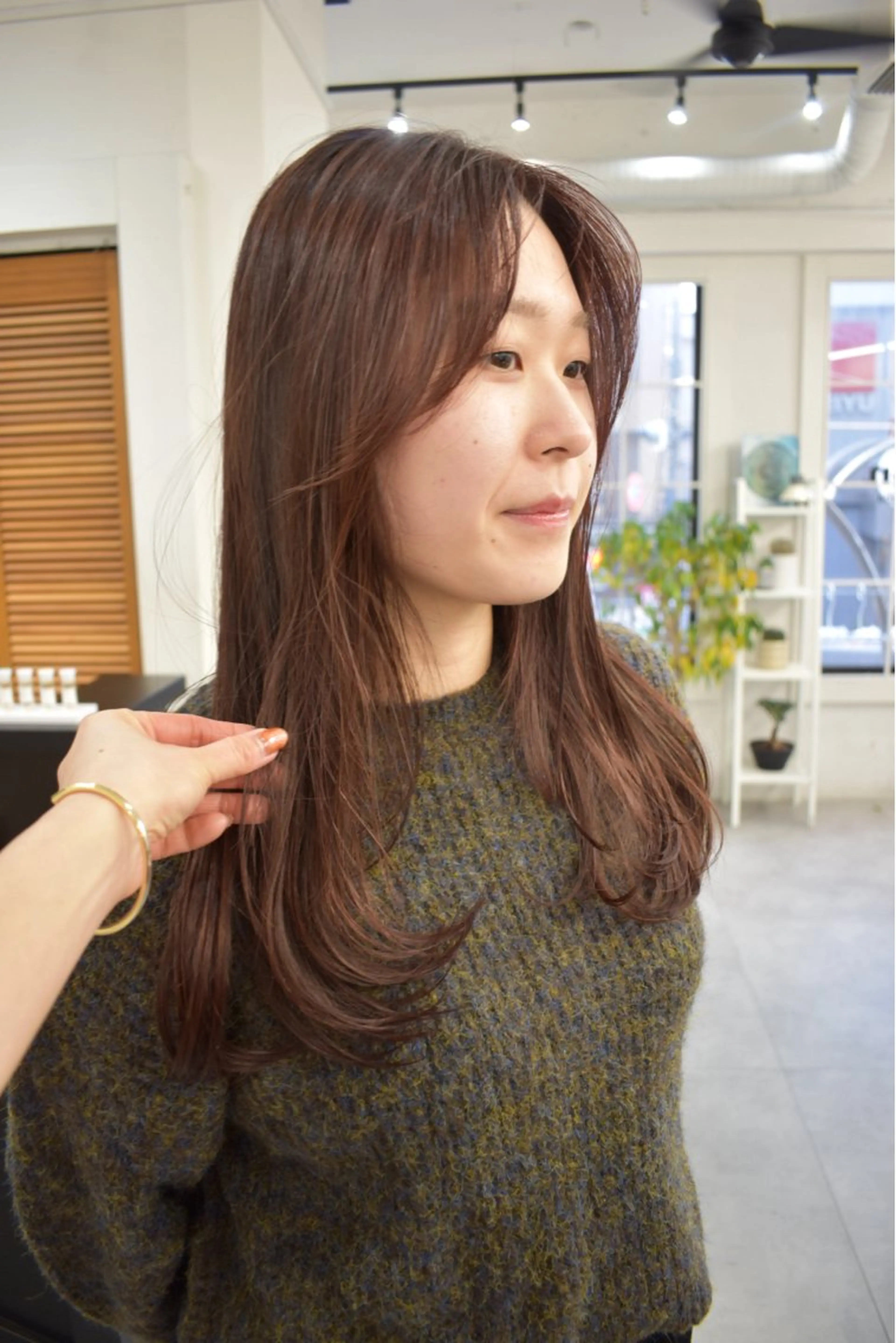 カラー カット ヘアカラー トリートメント レイヤーボブ/ 艶カラー/サナ🌼のヘアスタイル