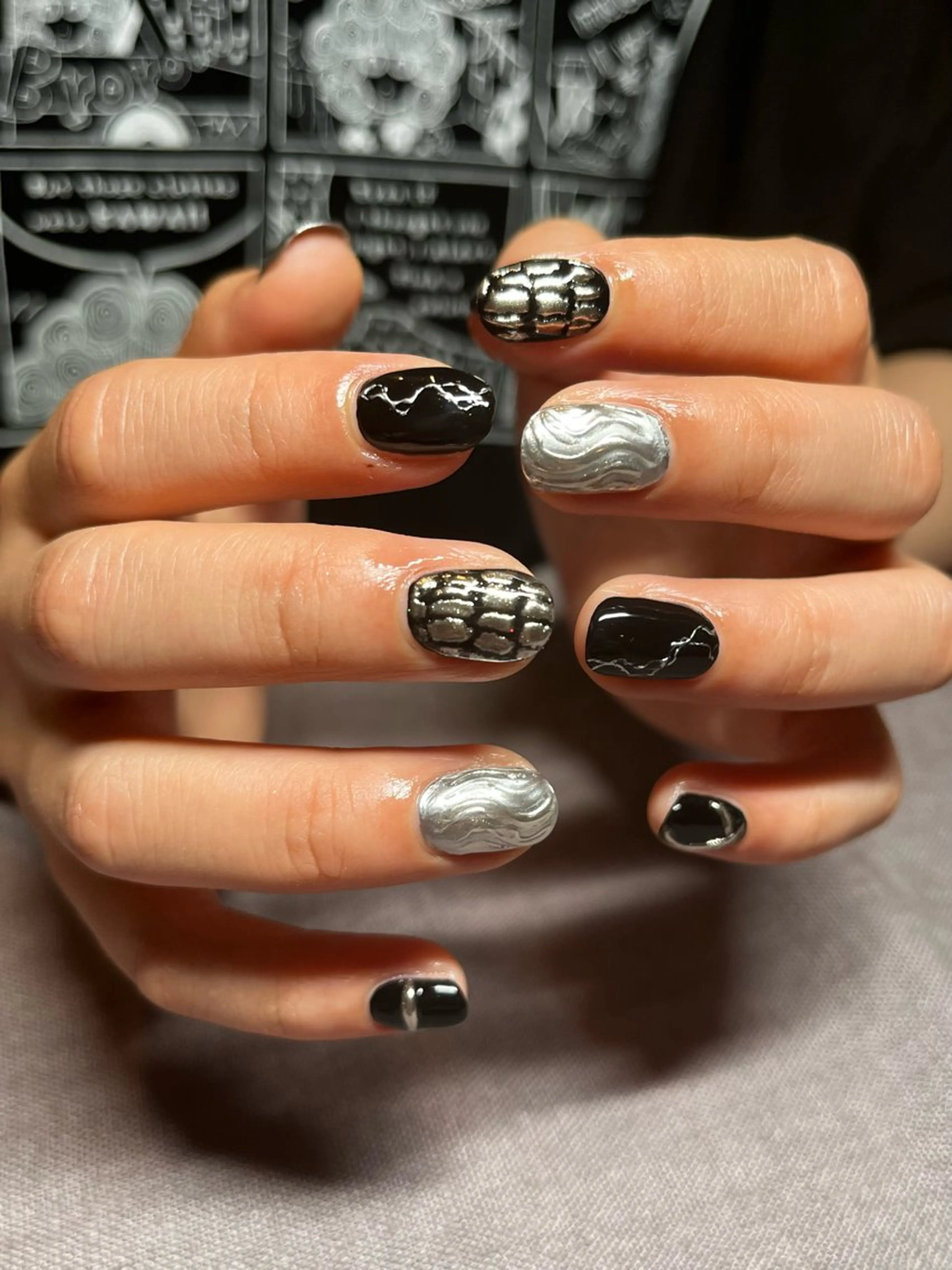 ネイル 長さ出し 持ち込み スカルプネイル atelier mofのネイルデザイン