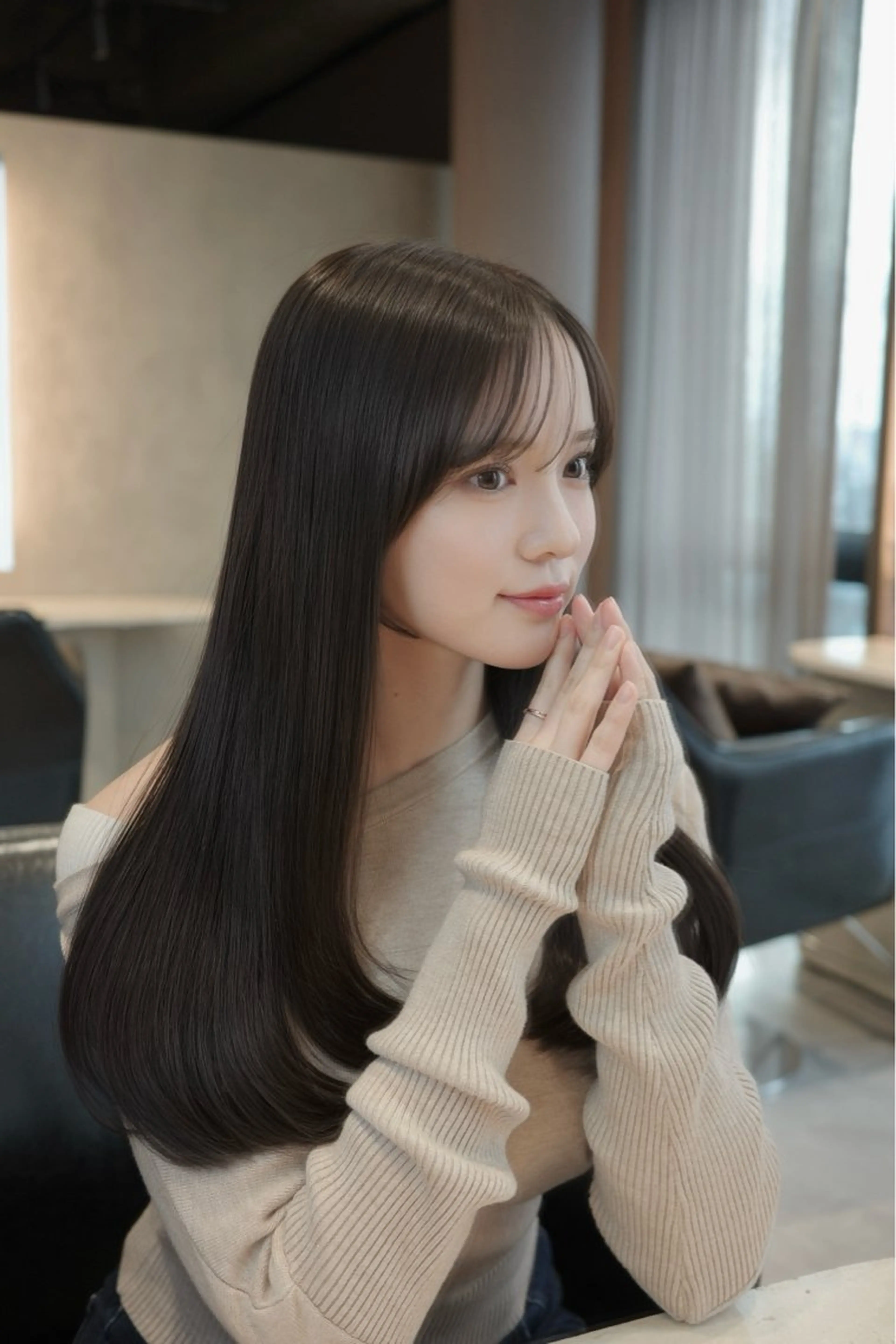 ロング 髪質改善 レイヤーカット 似合わせカット 髪質改善｜酒井 ｜青山のヘアスタイル