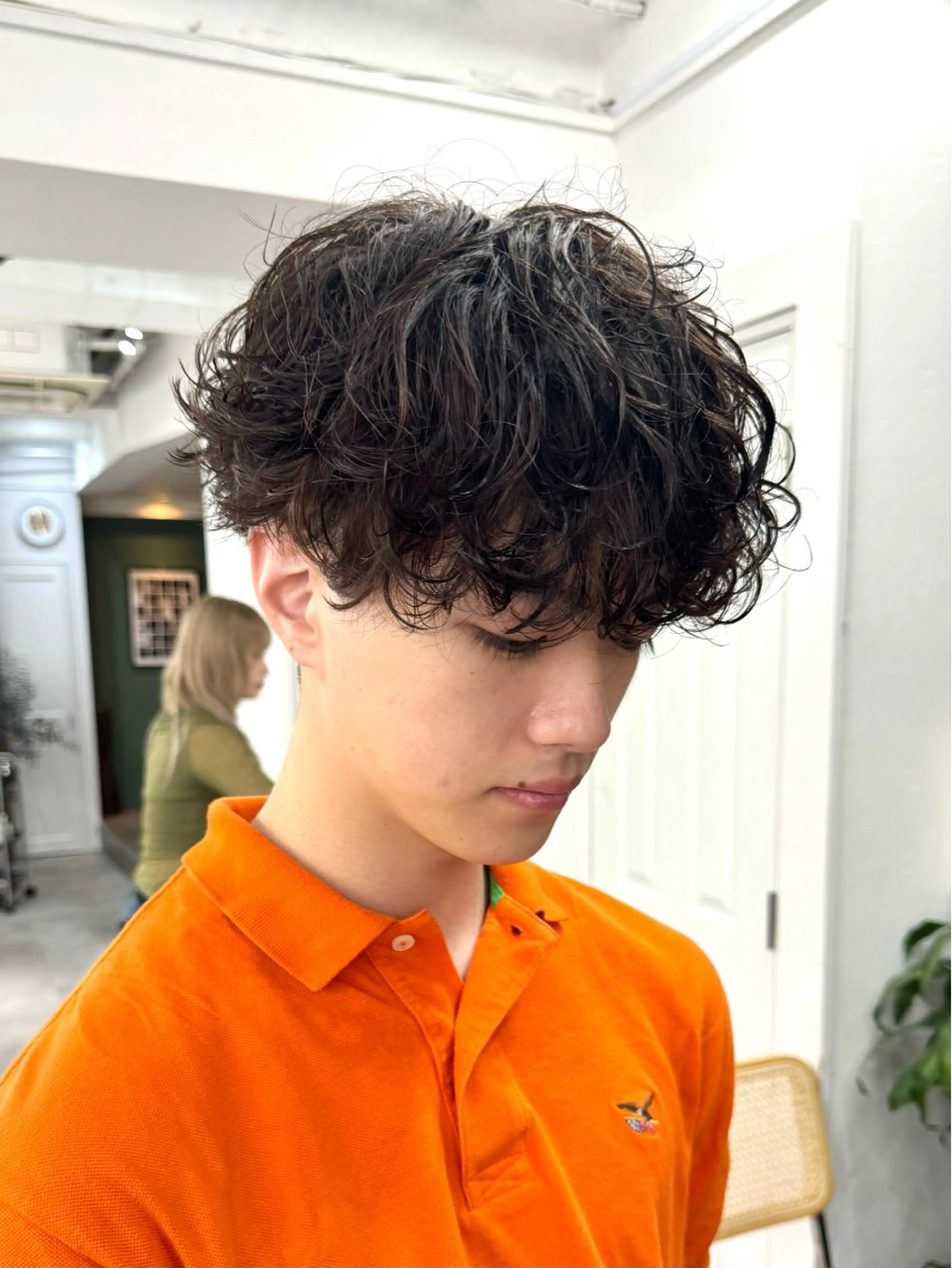 パーマ メンズ メンズパーマ スパイラルパーマ カット パーマ トリートメント シャドウパーマ/ 波巻パーマYu-Kiのヘアスタイル