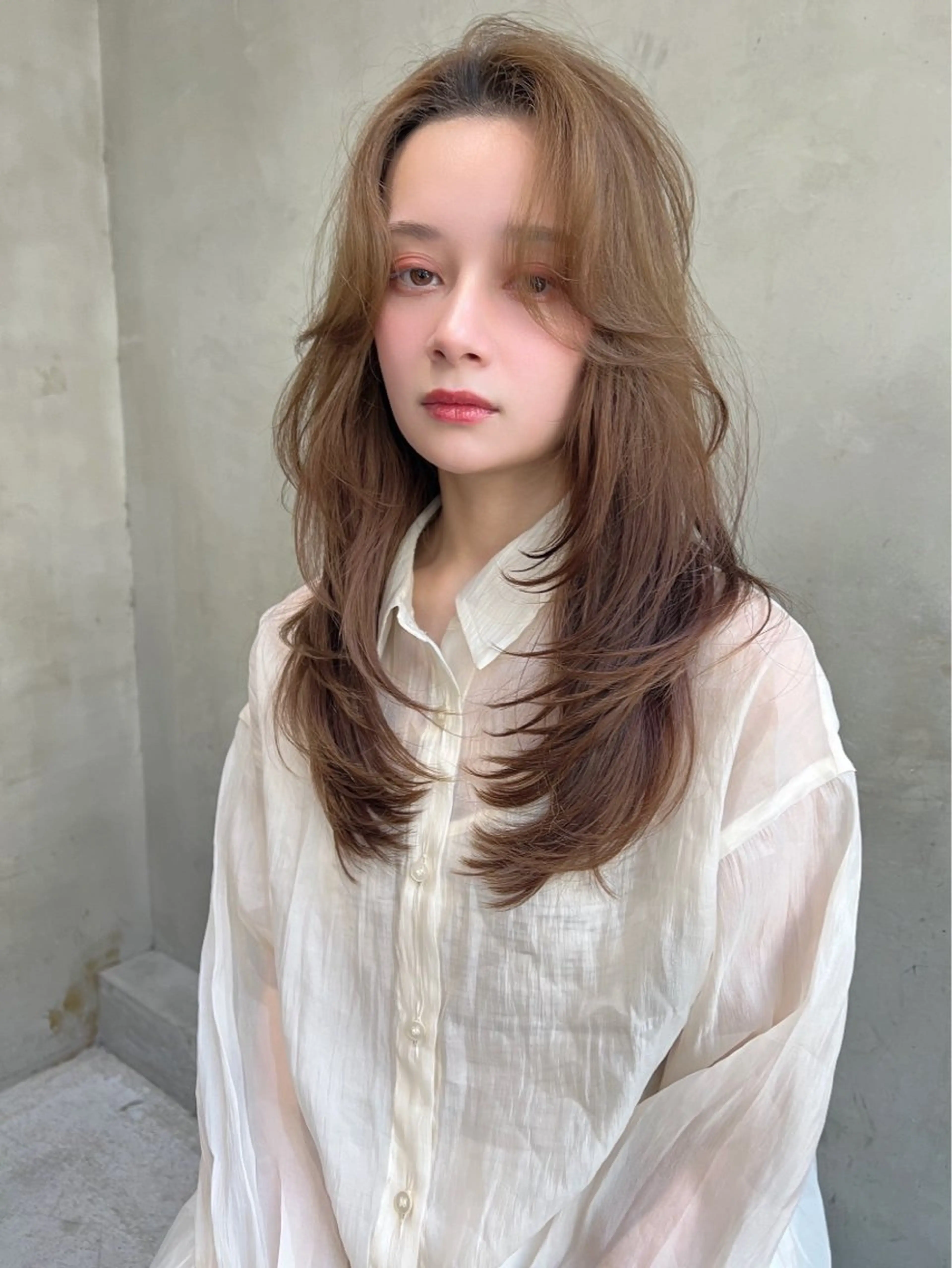 ロング ♥️ボブ/ブリーチ なしカラー/mahoのヘアスタイル