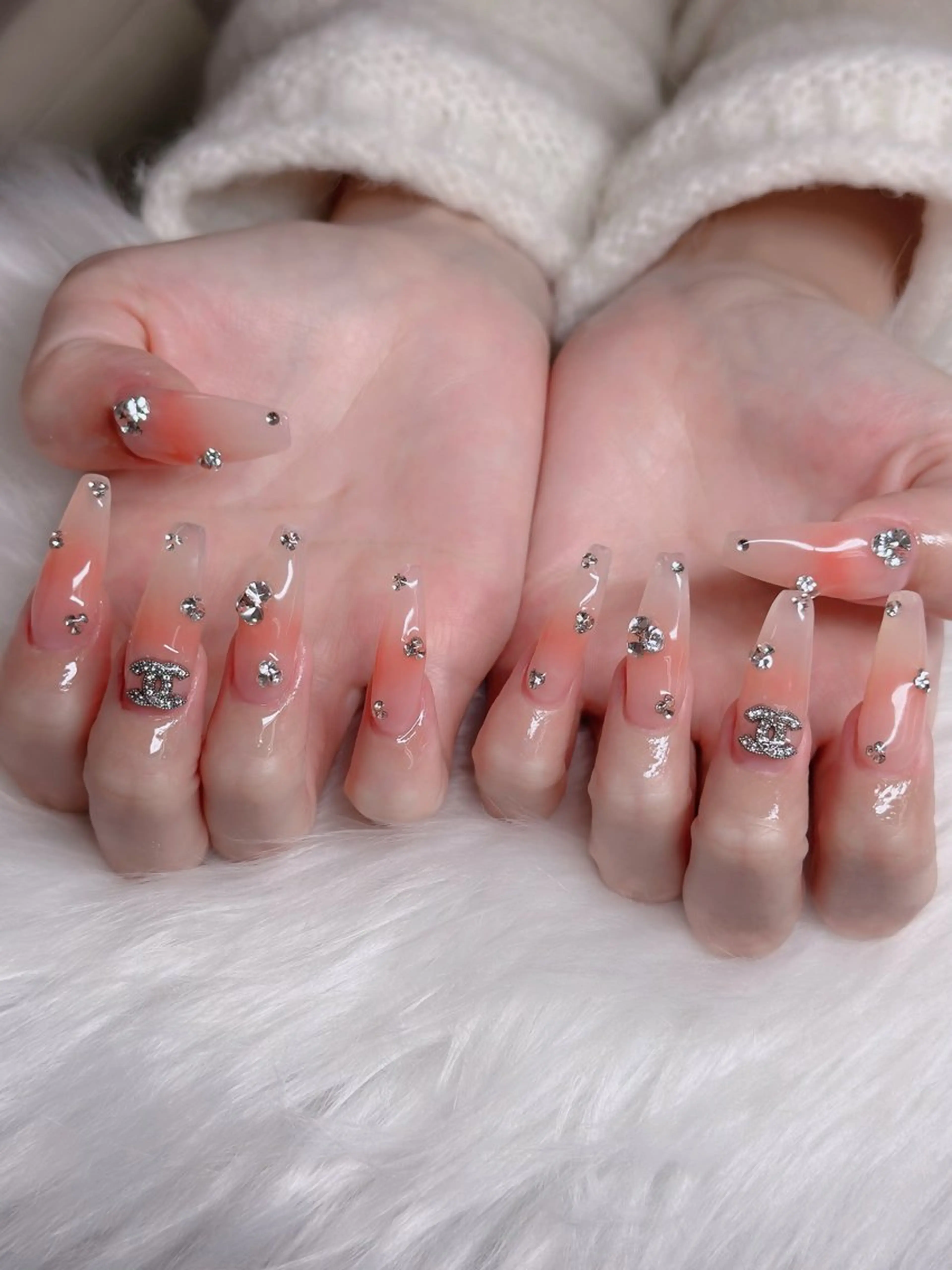 ネイル フレンチネイル ジェルネイル 韓国ネイル マグネットネイル ネイルチップ Anh 高田馬場のネイルデザイン