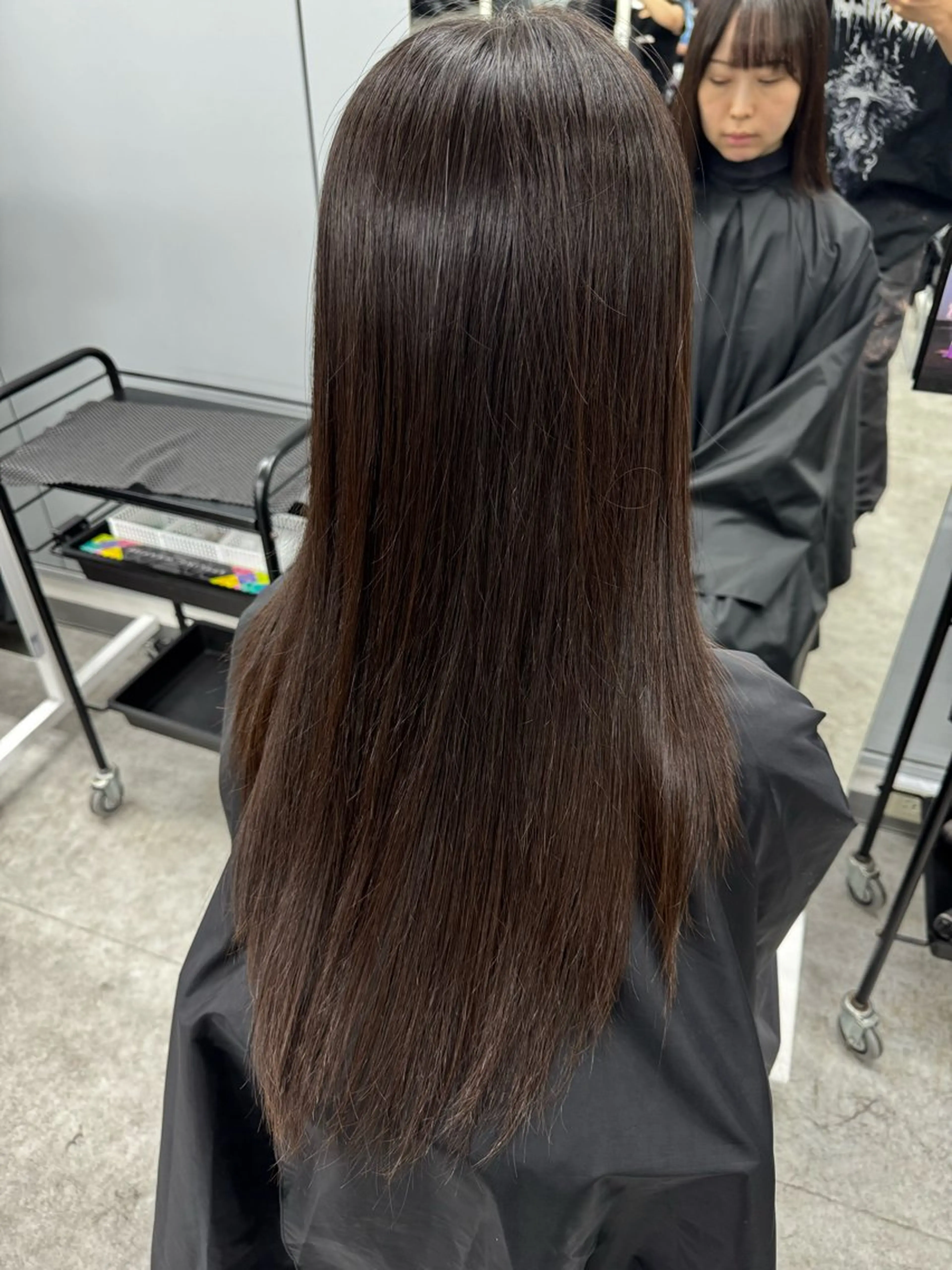 ロング カラー ヘアアレンジ 赤み消し/透明感 ブラウン🌿堅伍のヘアスタイル