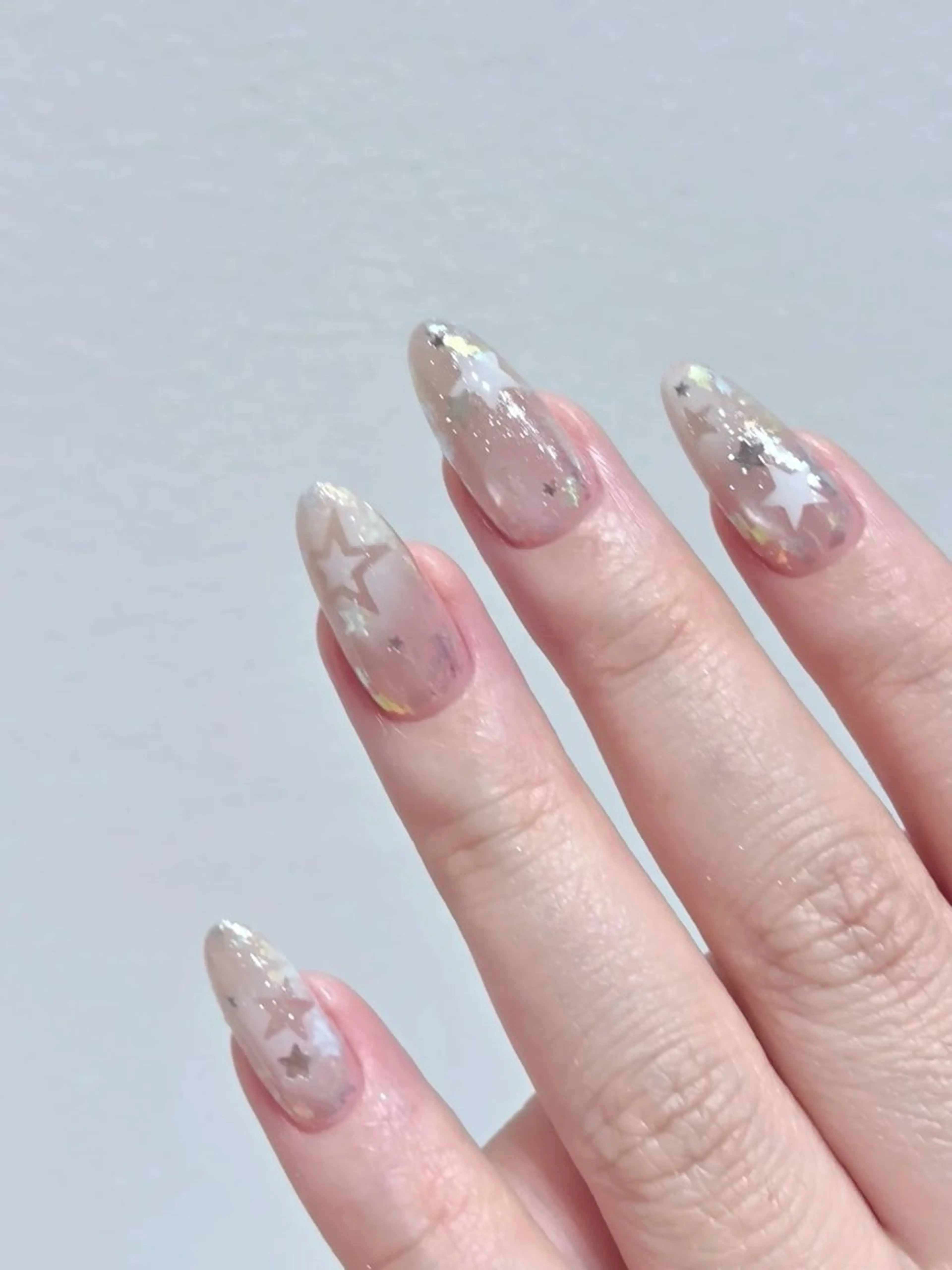 セミロング ハンドネイル Kurehashi Yui🧸のネイルデザイン