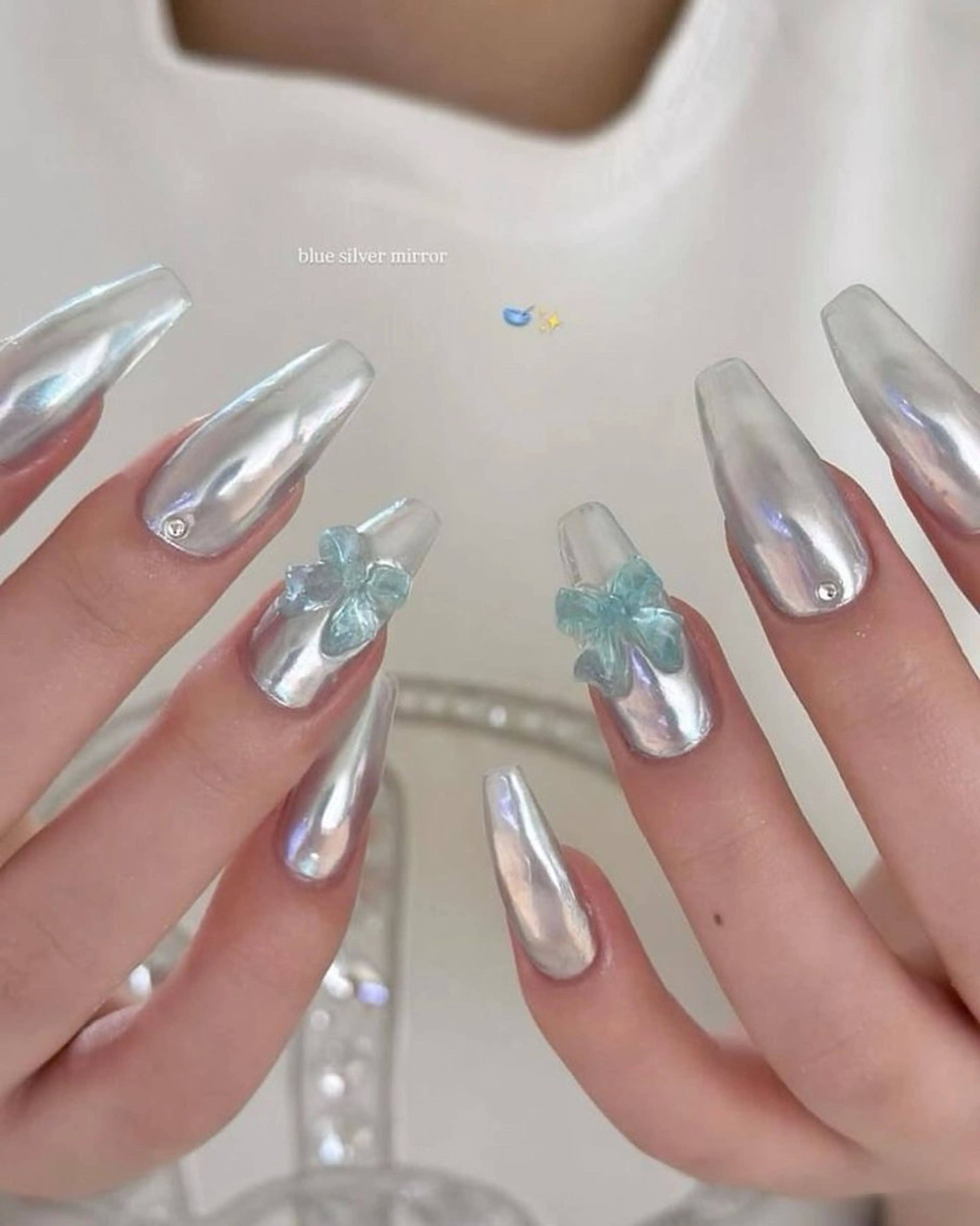 【チップ長さ出し10本】ミラー・オーロラ　¥9980→¥8500の写真