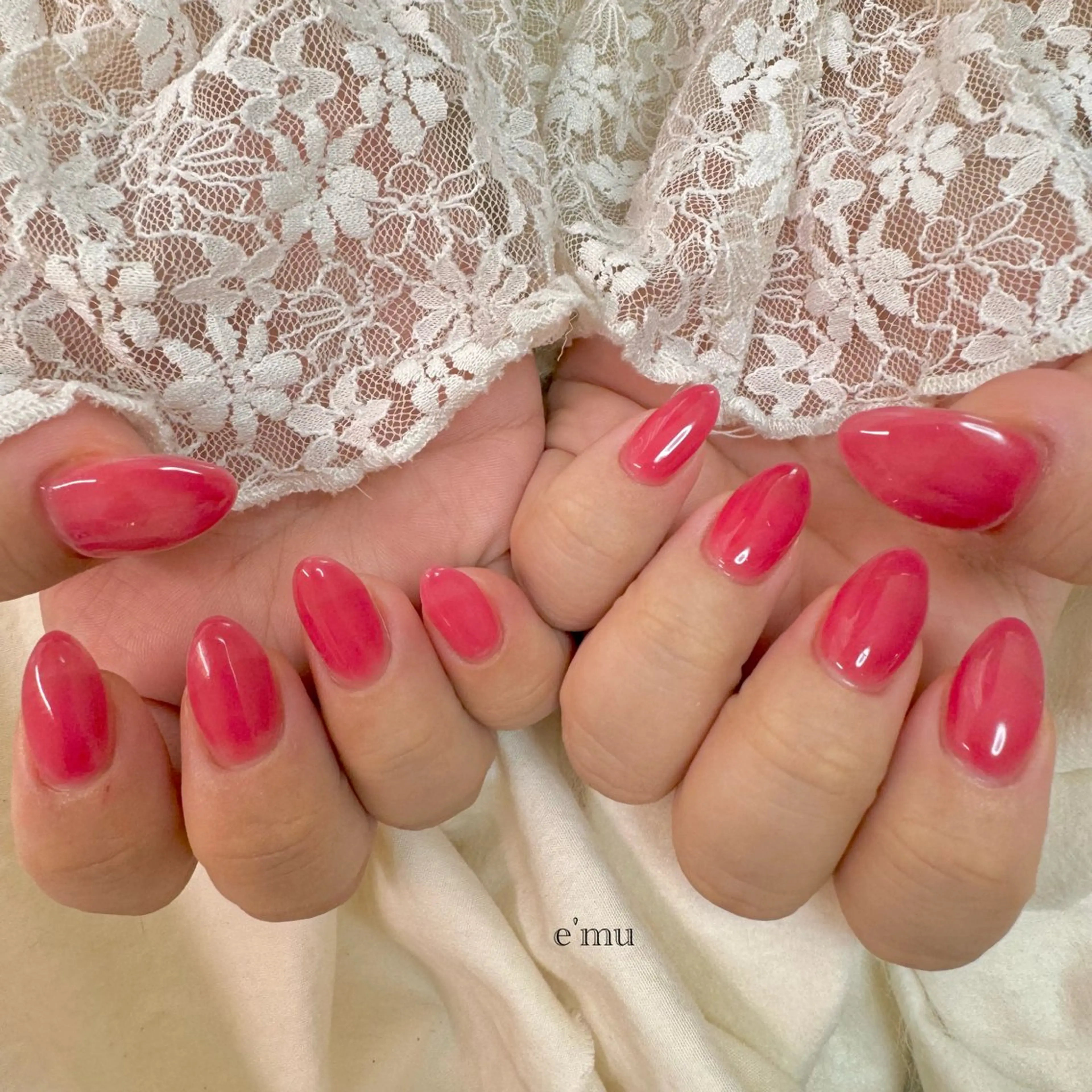 ネイル ワンカラーネイル ハンドネイル nail salon e'mu💐のネイルデザイン