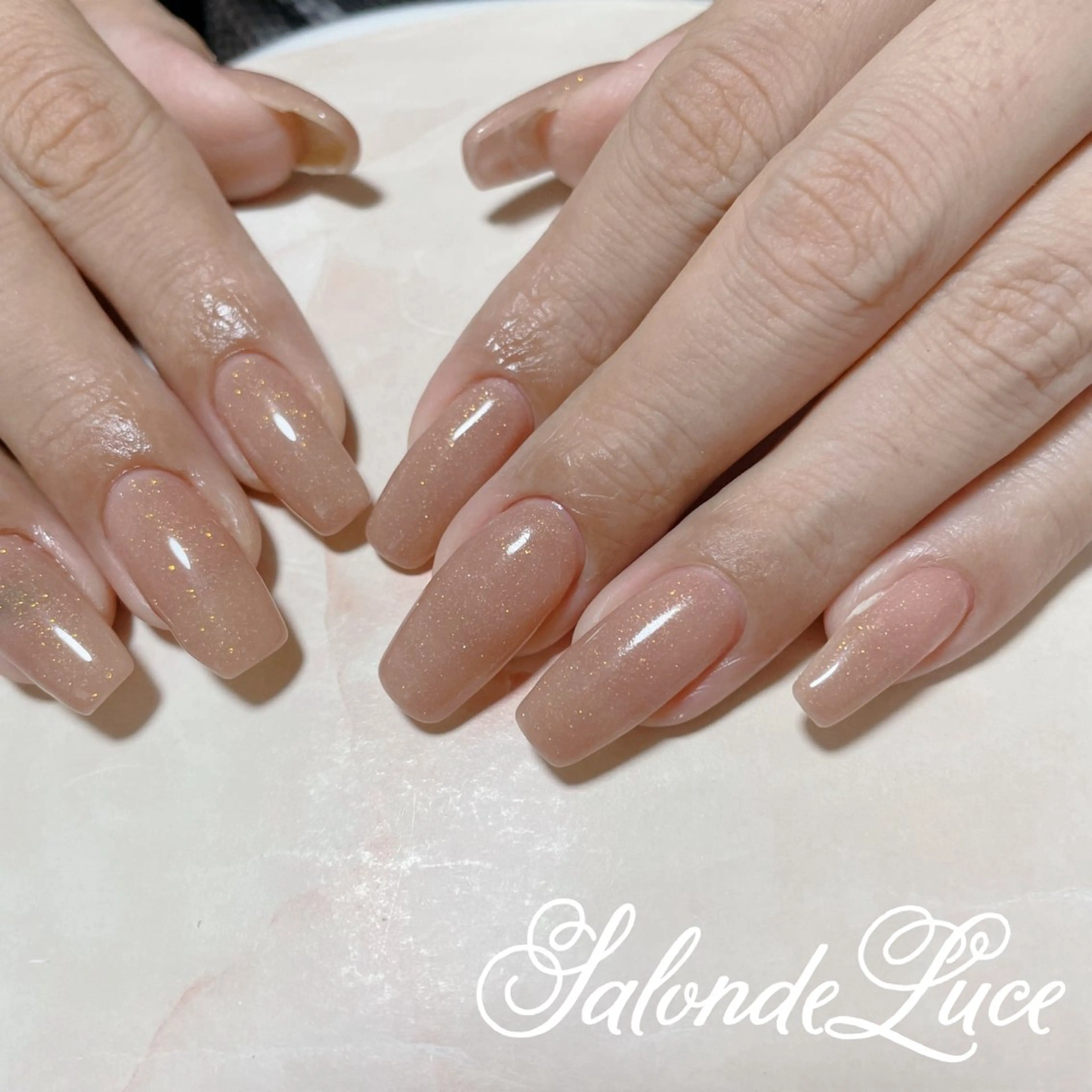 ネイル オフィスネイル ワンカラーネイル Salon de Luceのネイルデザイン