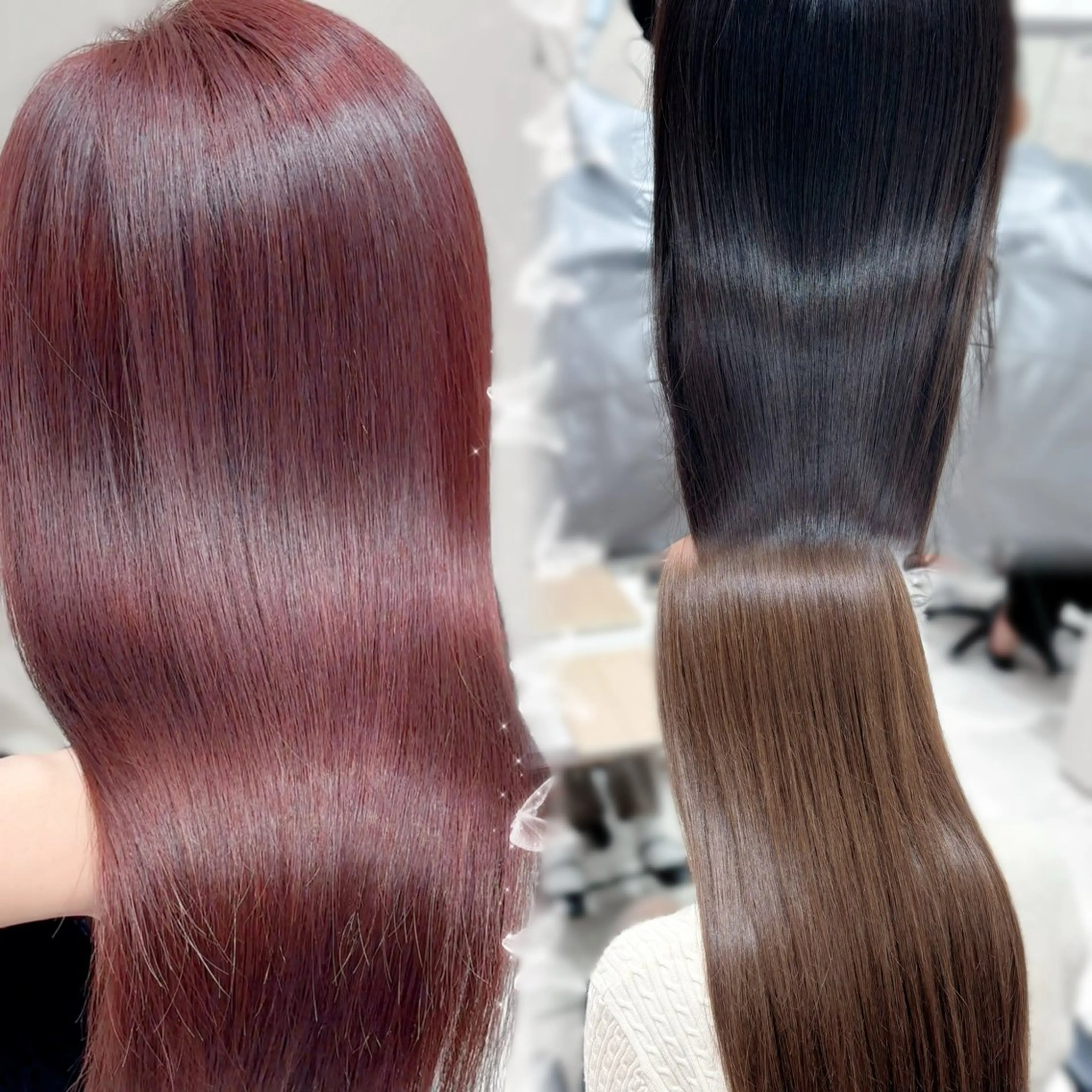 ロング カラー ヘアカラー トリートメント 🤍艶髪透明感 カラー/直井優花🤍のヘアスタイル