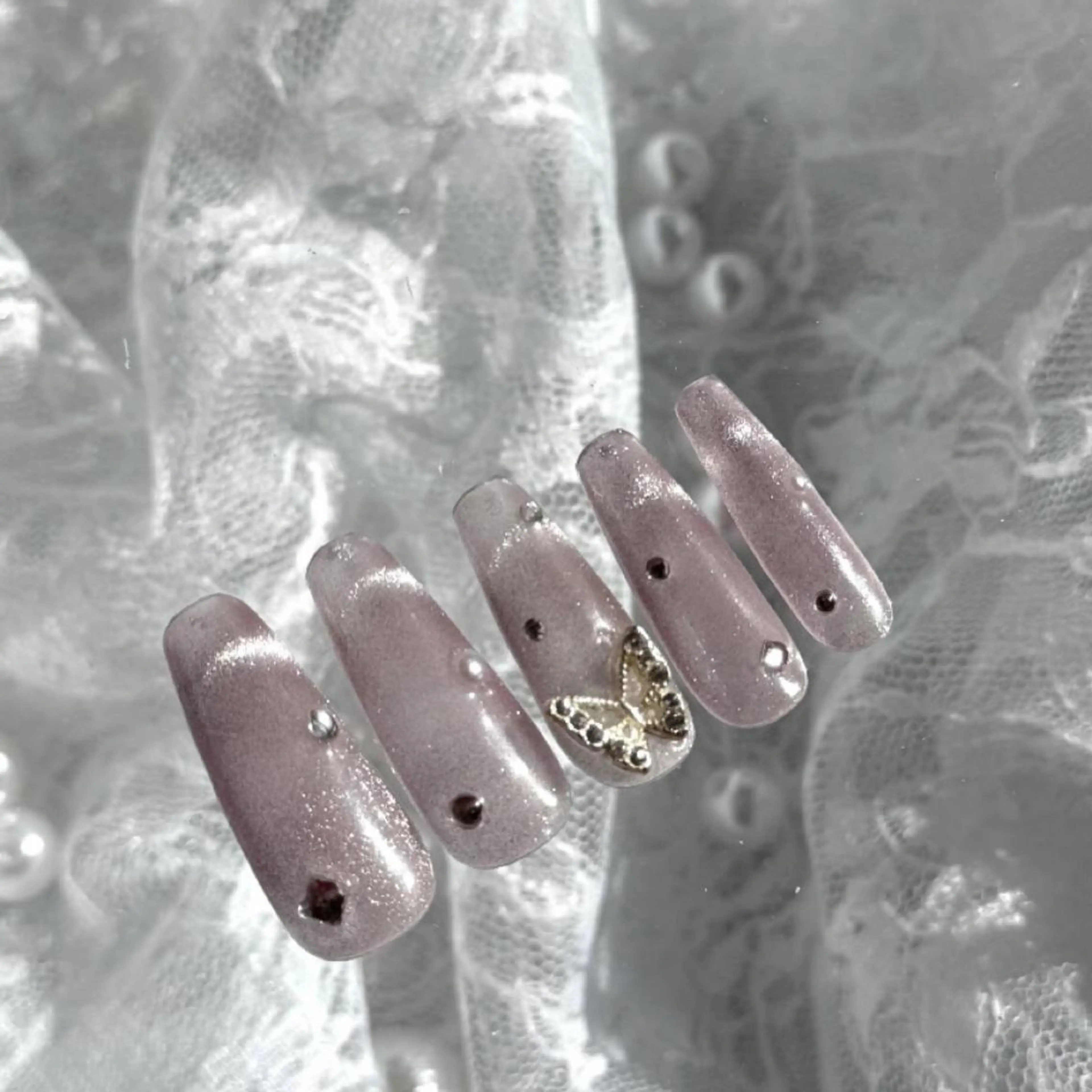 ネイル ワンホンネイル ハンドネイル Aki 💖ゆちたの部屋のネイルデザイン