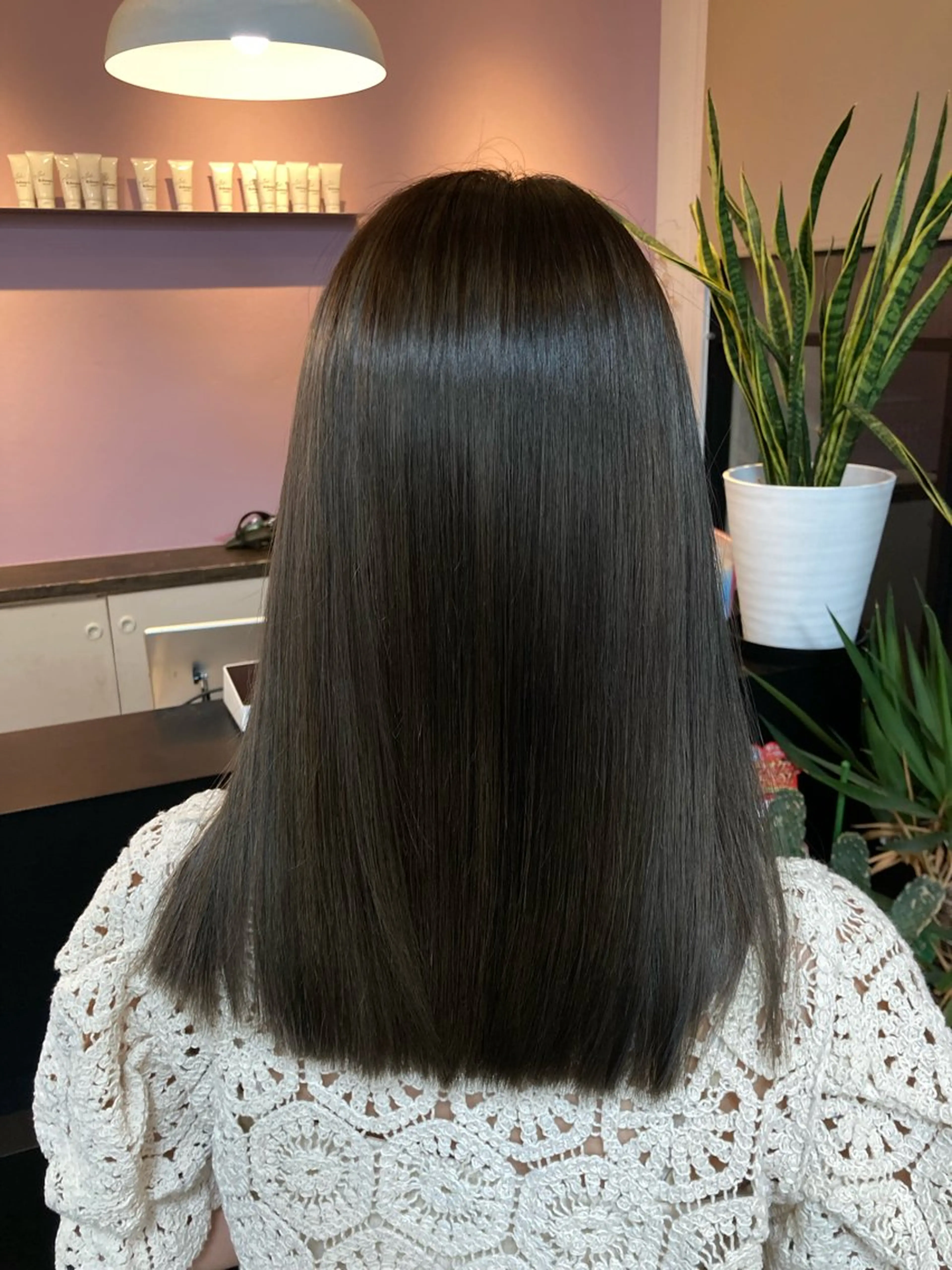 ミディアム 阿倍野/髪質改善 /縮毛矯正/坪田幸広のヘアスタイル