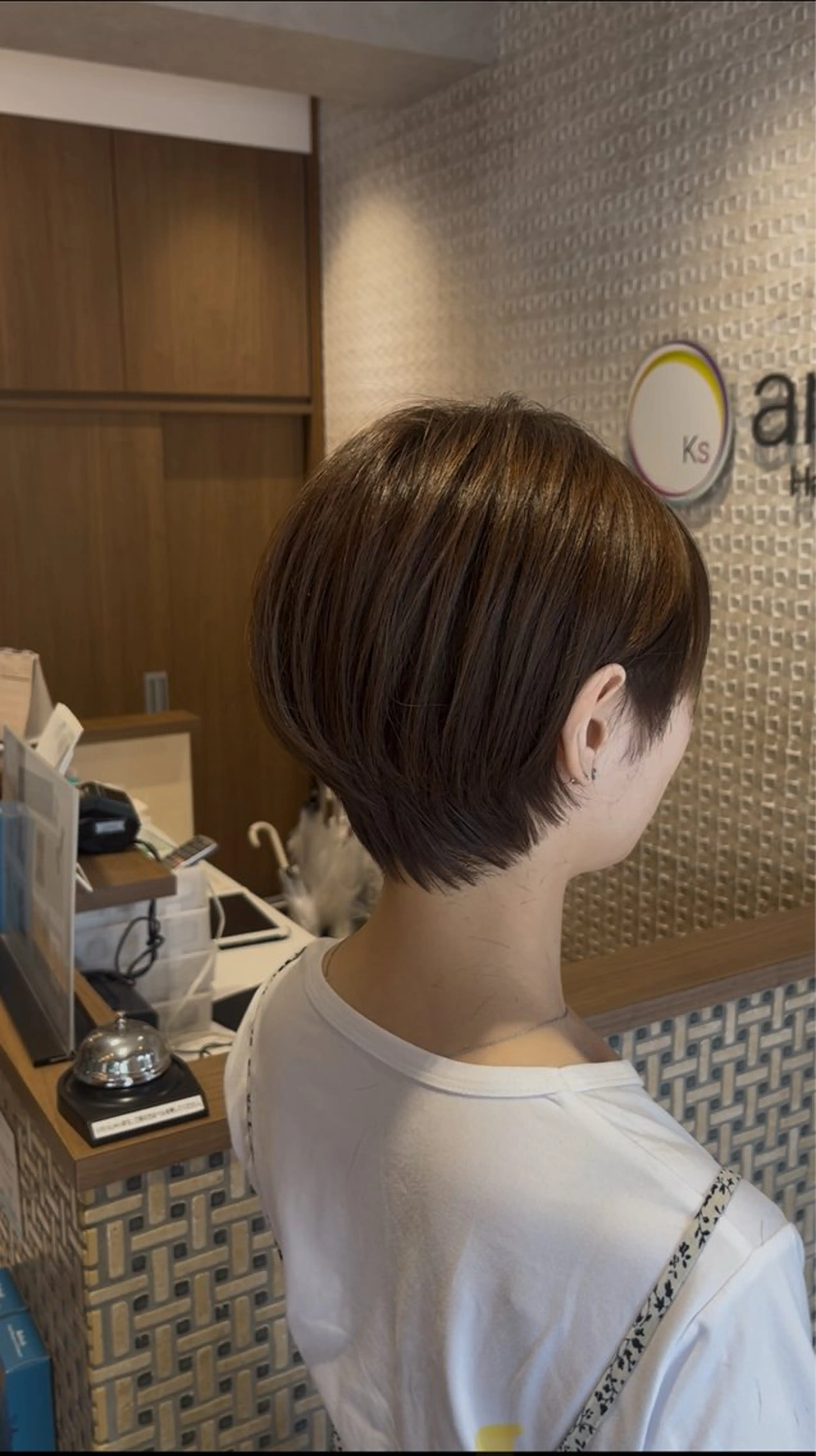 ショート カット ヘッドスパ ヘアセット 👑毛流れ、艶髪◉ 縮毛矯正錦糸町ヒガシのヘアスタイル