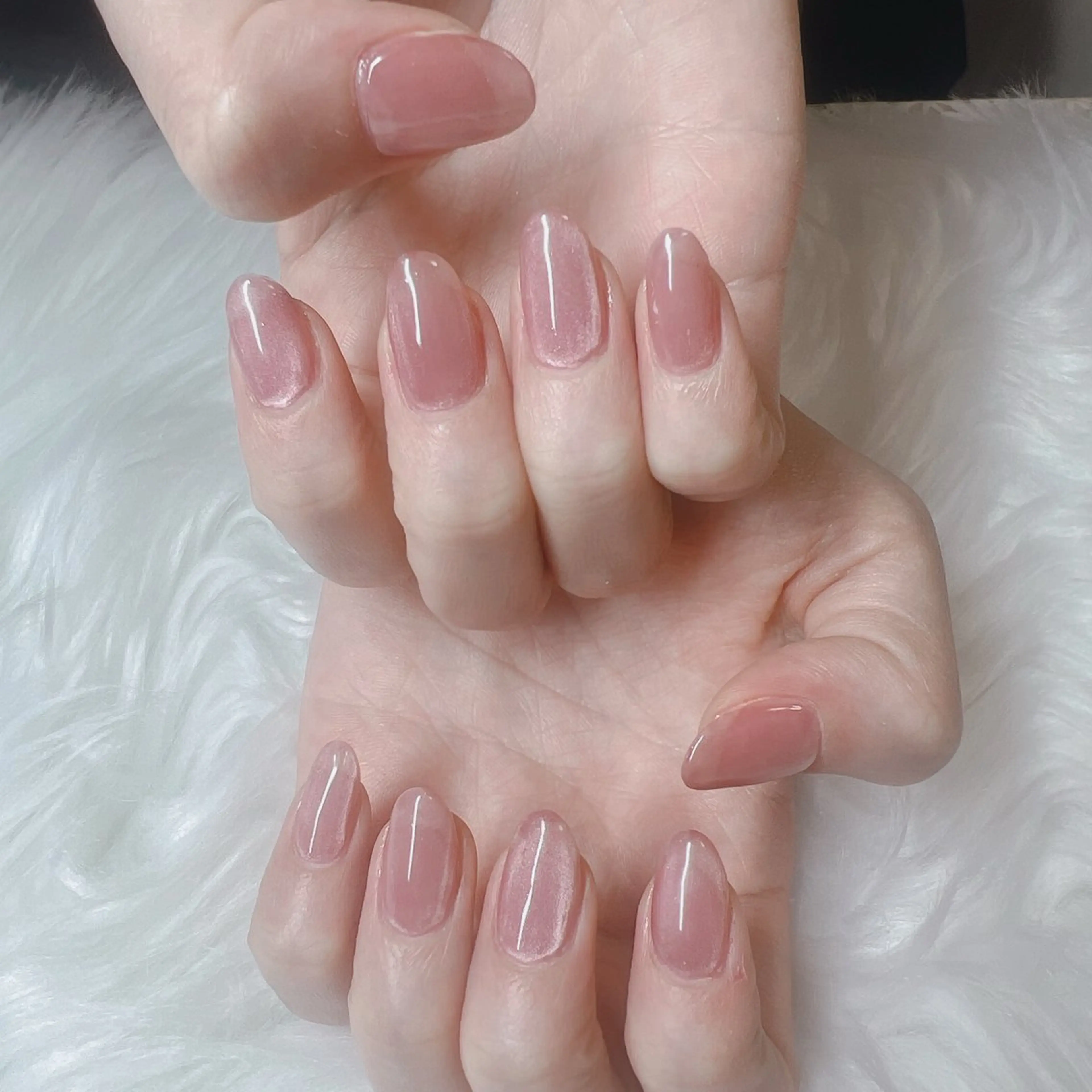 ネイル マグネットネイル ワンカラーネイル 結城 怜菜のネイルデザイン