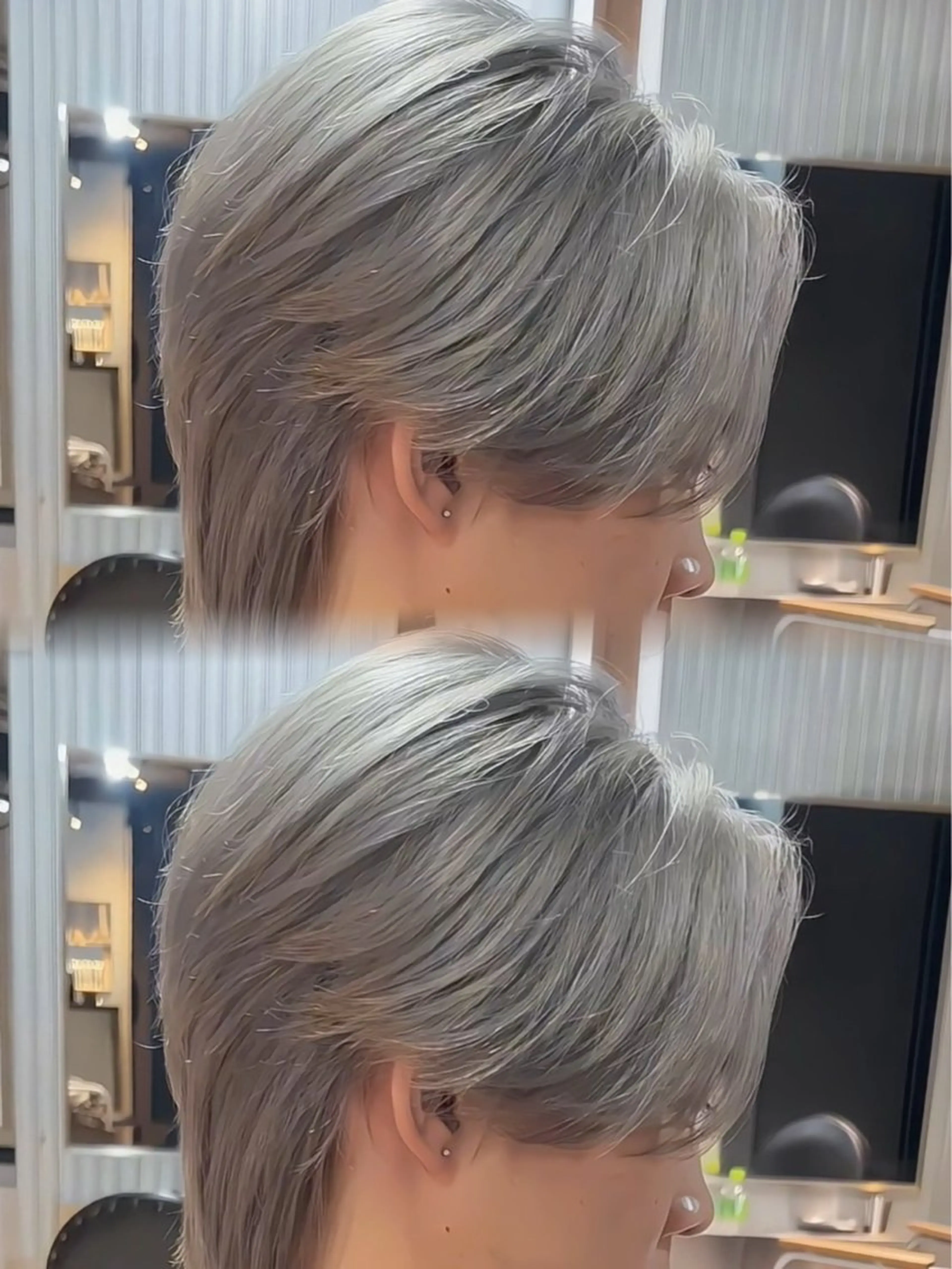 カット+ブリーチ2回+カラーの写真