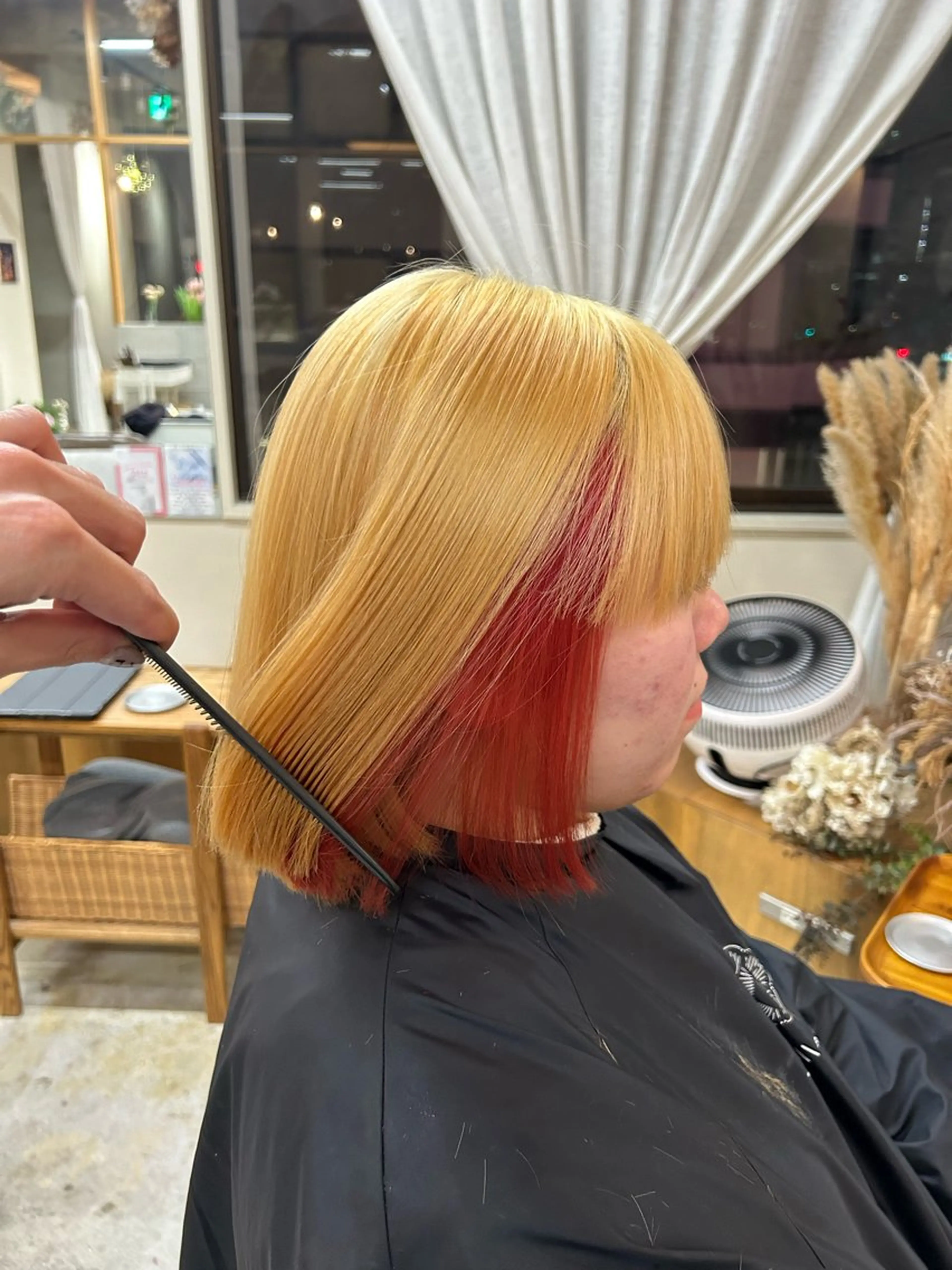 ショート ヘアカラー トリートメント 名古屋/伏見/花屋 併設/不破新のヘアスタイル