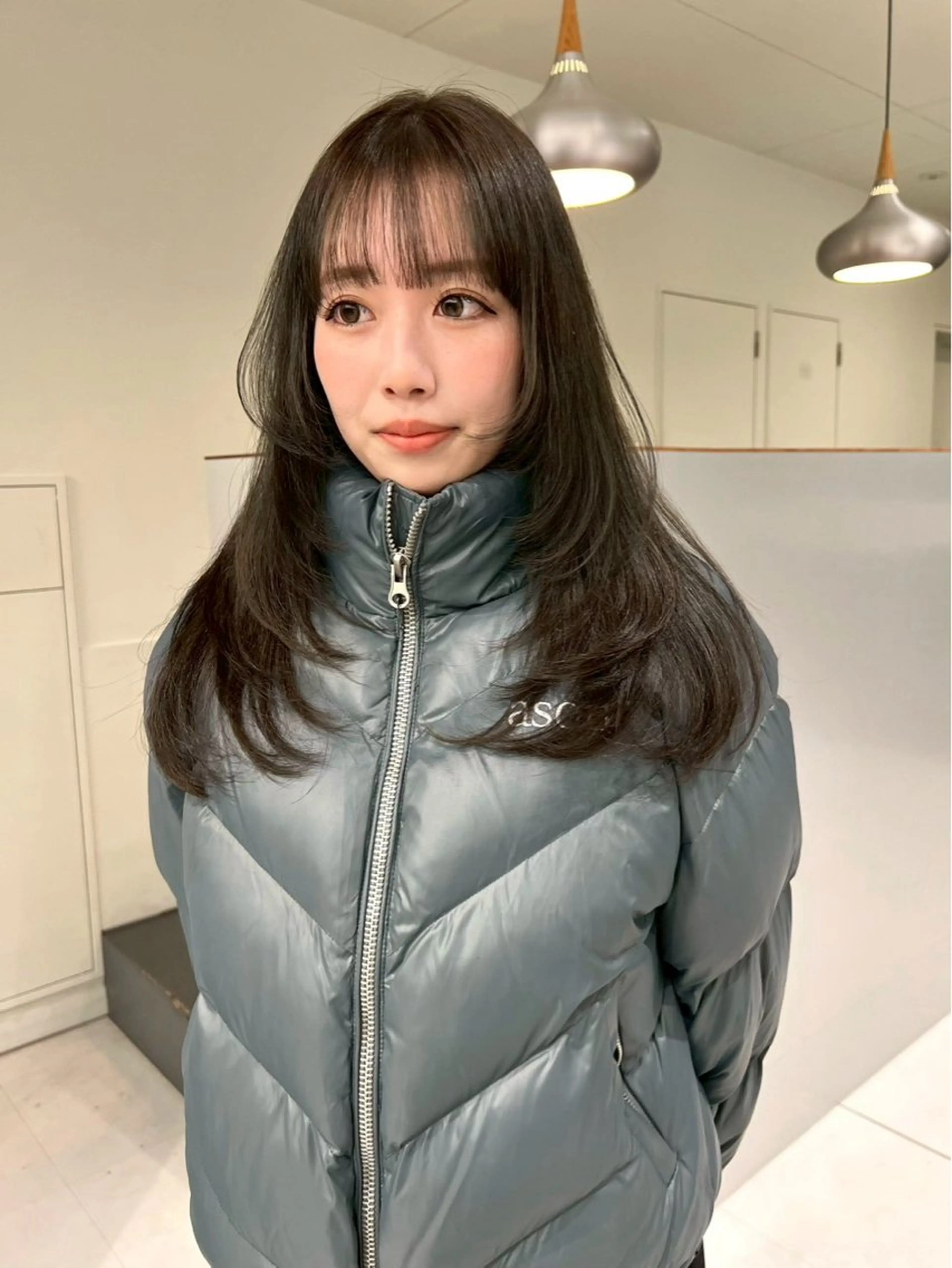 ロング 顔周りカット レイヤーカット レイヤーカット‎🤍 /ともえ🤎🧸のヘアスタイル