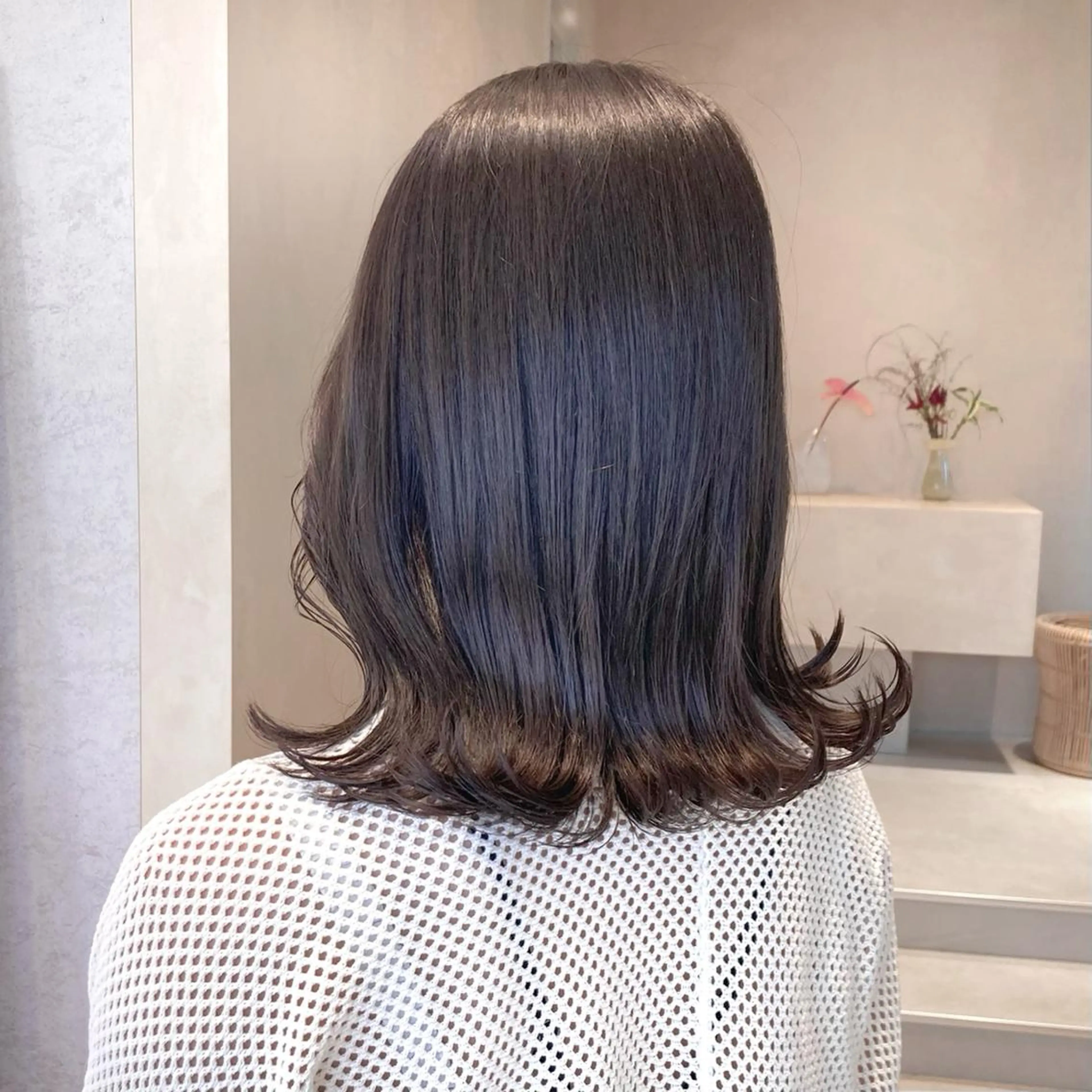 ミディアム カラー ラベンダーカラー 髪質改善 トリートメント MURANAKA RYOのヘアスタイル
