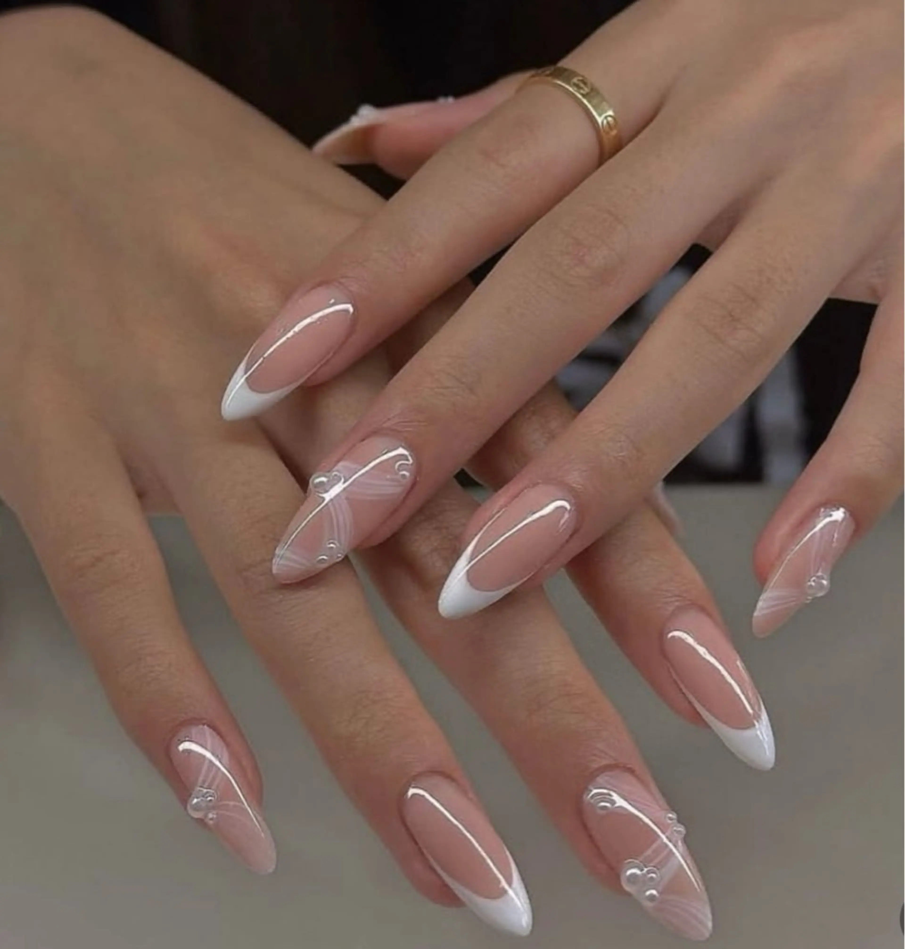 ネイル 韓国ネイル 持ち込み ニュアンスネイル ネイルチップ ハンドネイル TABI ANA.CHUOのネイルデザイン