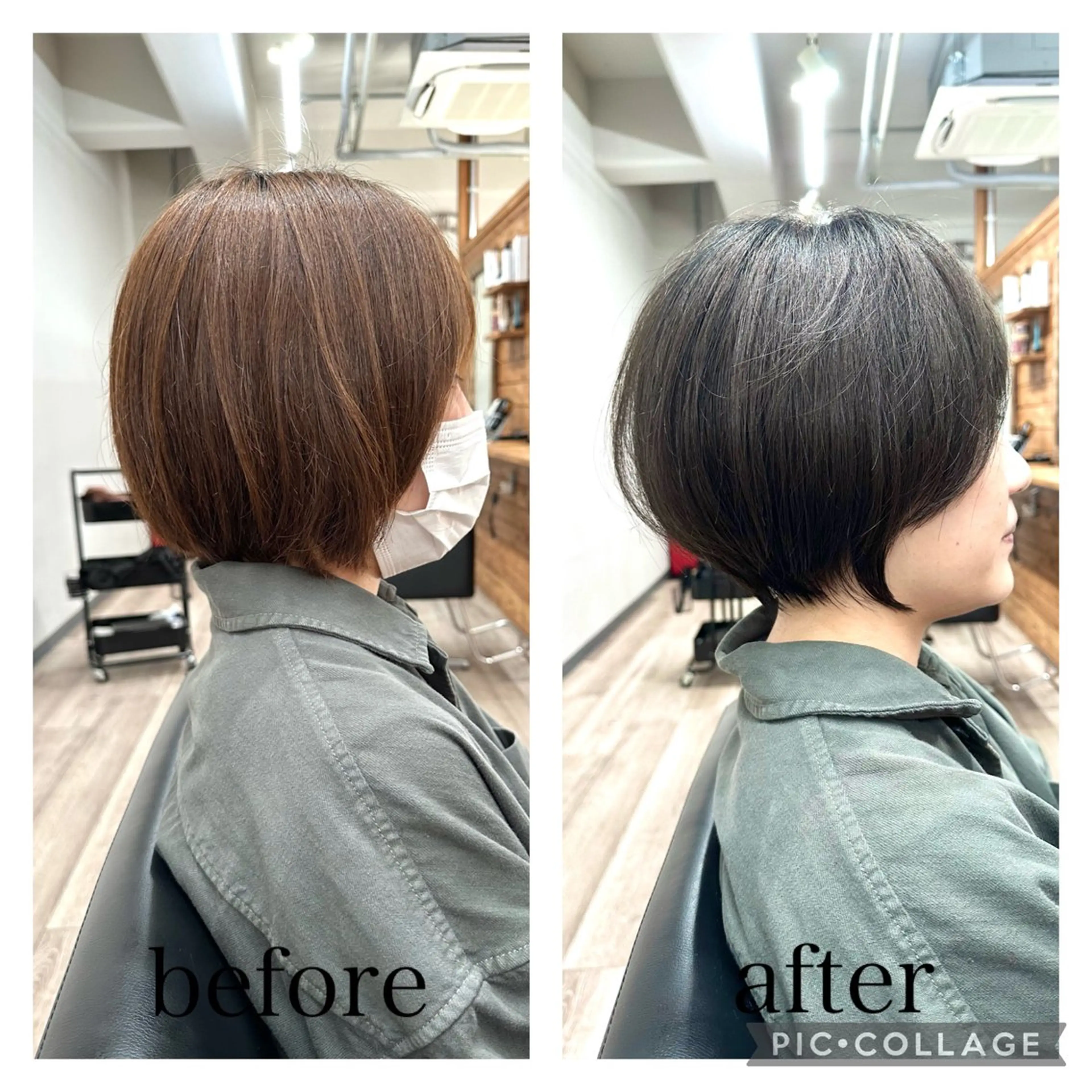 ショート カラー アンソニー ショウゴのヘアスタイル