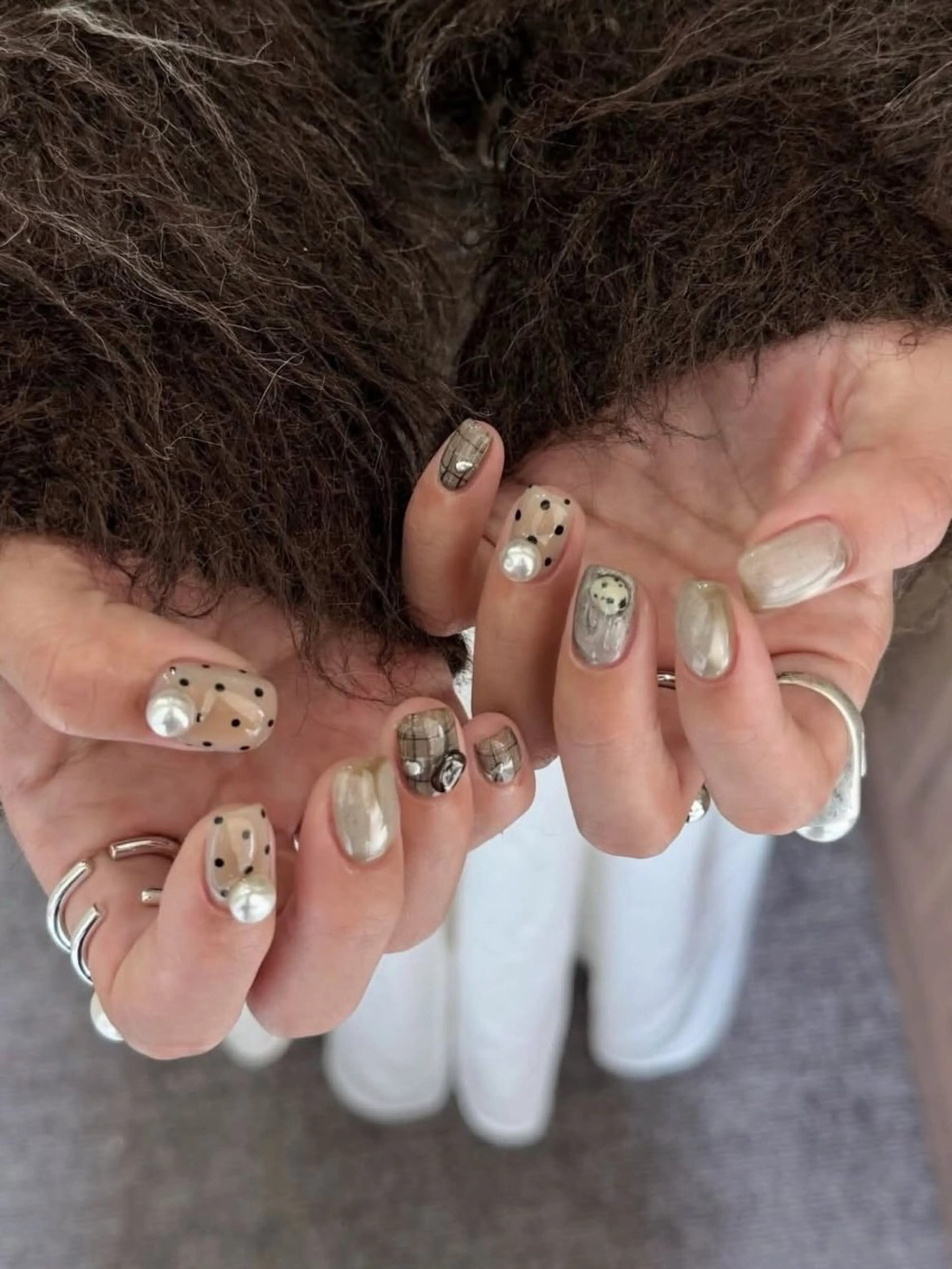 ネイル 韓国ネイル 持ち込み ニュアンスネイル ネイルチップ ハンドネイル ANA.CHUO 本川越店舗のネイルデザイン