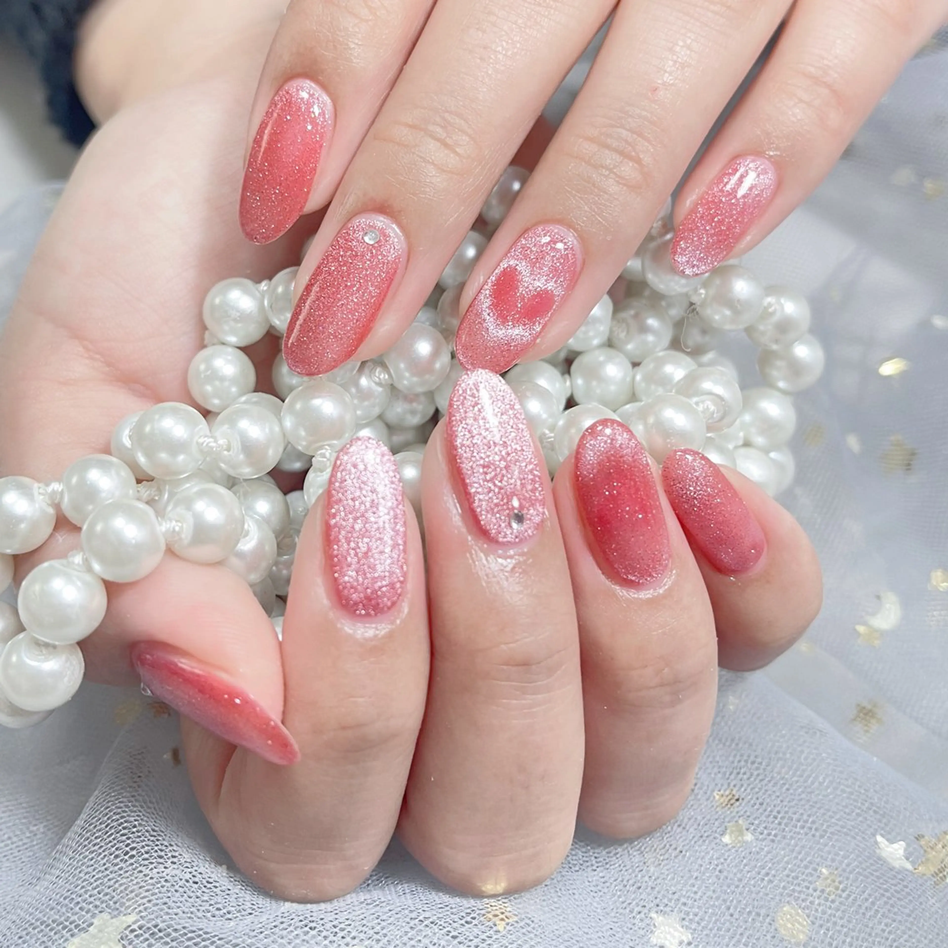 ネイル ハンドネイル 🎀ネイルサロン エクラYUI🎀のネイルデザイン