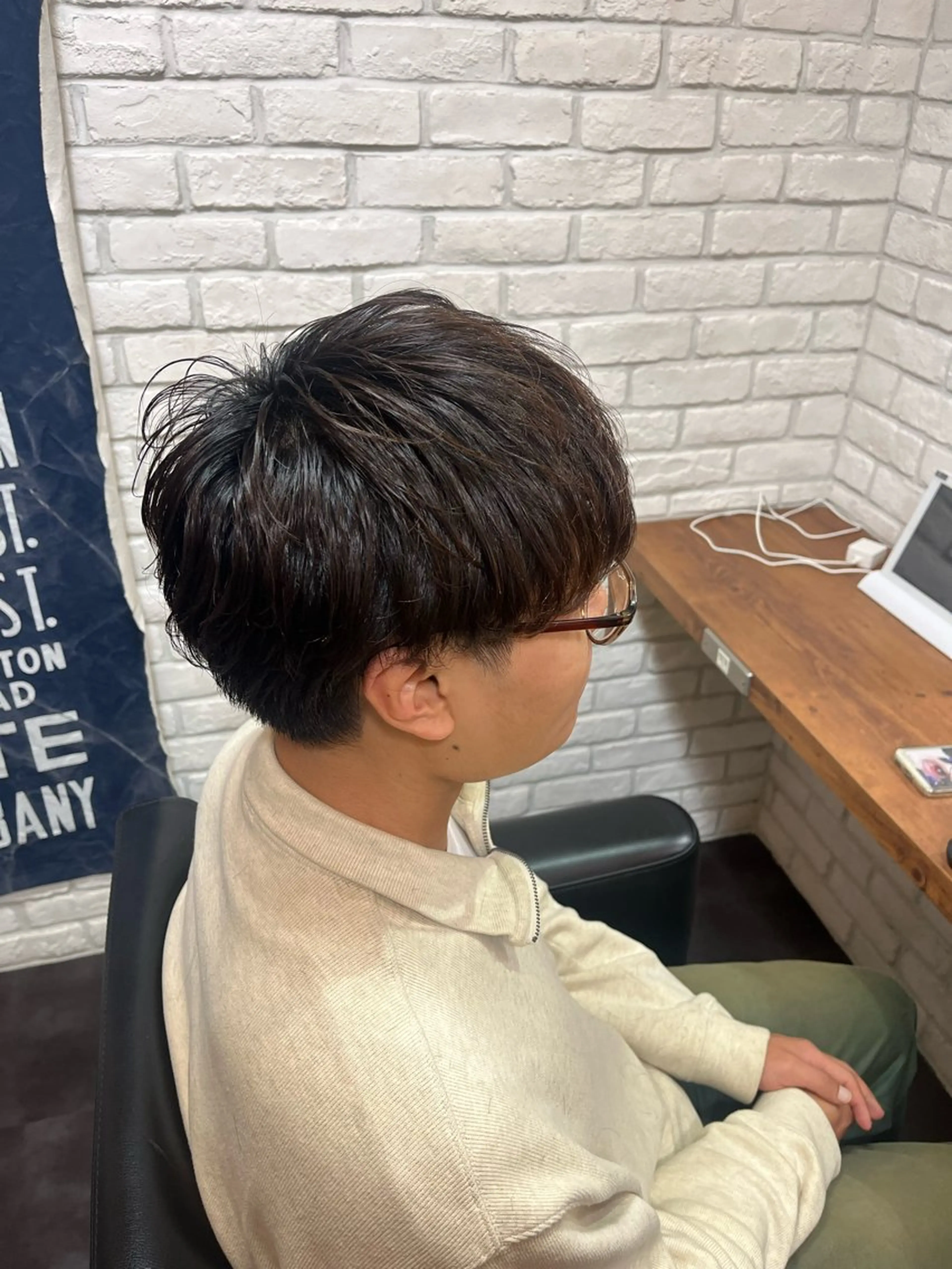 ショート カラー パーマ メンズ ️️髪質改善カラー/ 瀧澤 陽奈‎✮⋆˙のヘアスタイル