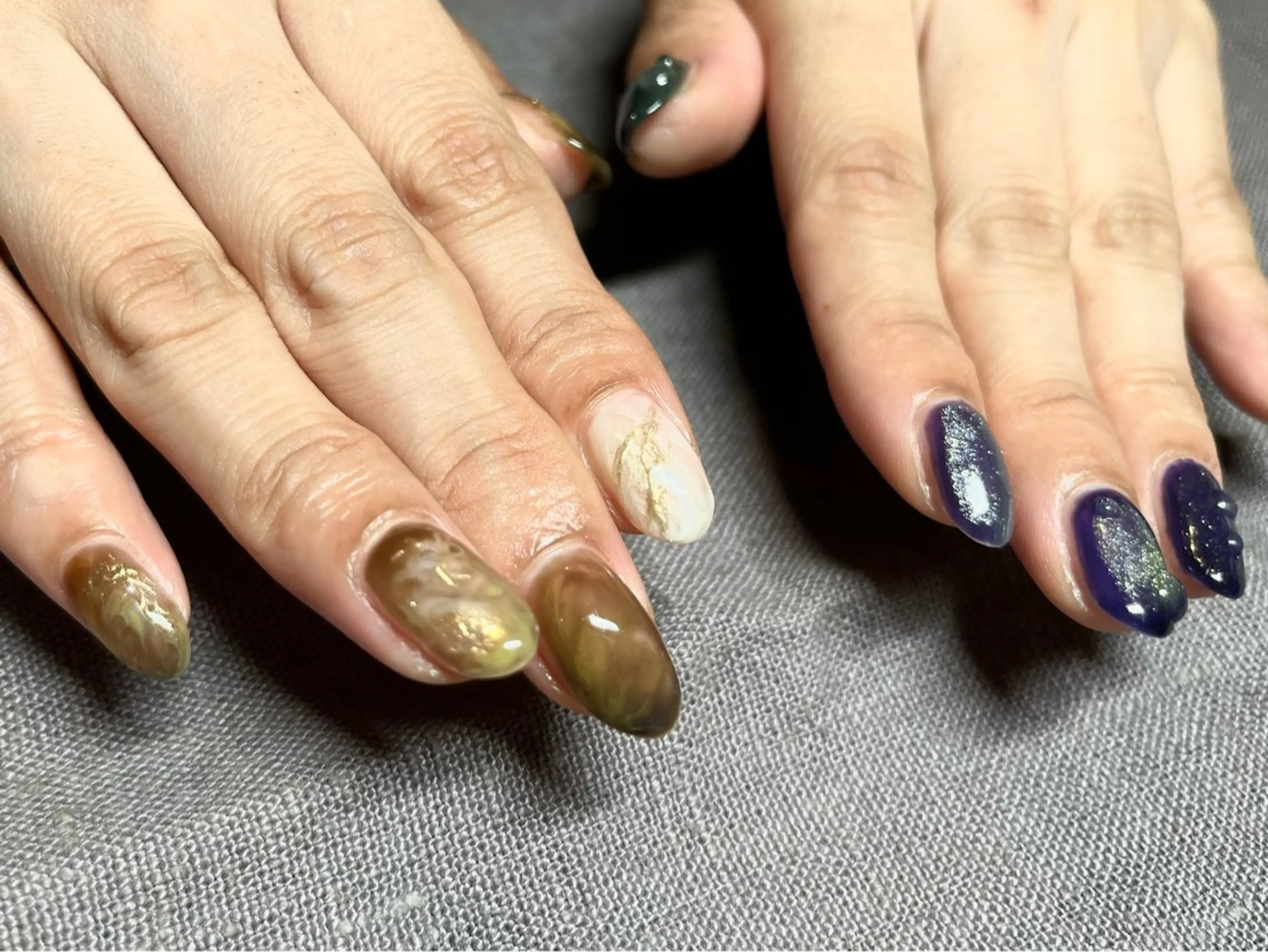 ネイル 持ち込み ニュアンスネイル atelier mofのネイルデザイン