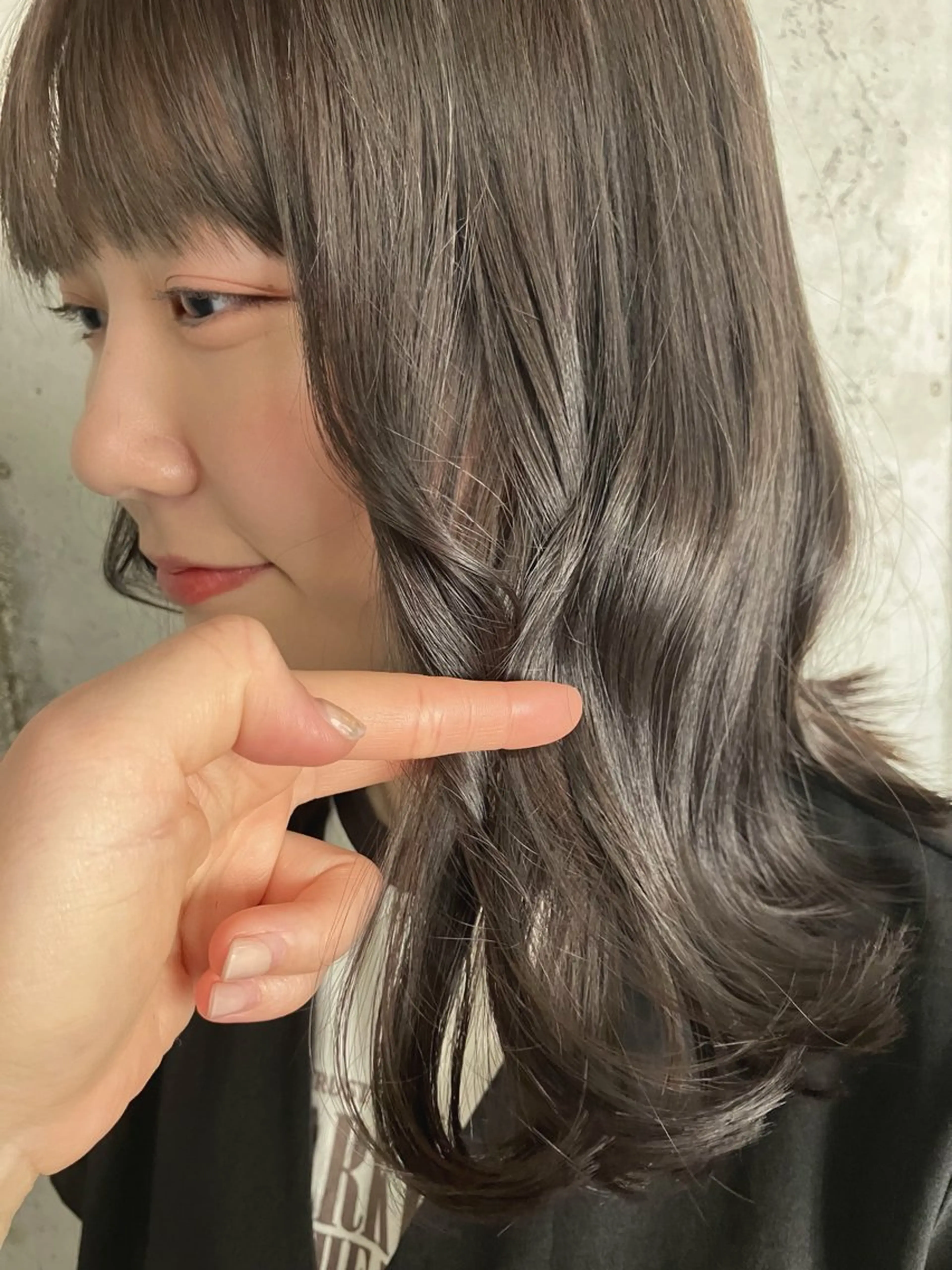 ［50%off］小顔シルエットカット➕透明感カラー💙イルミナ💙➕3STEPミルボントリートメントの写真