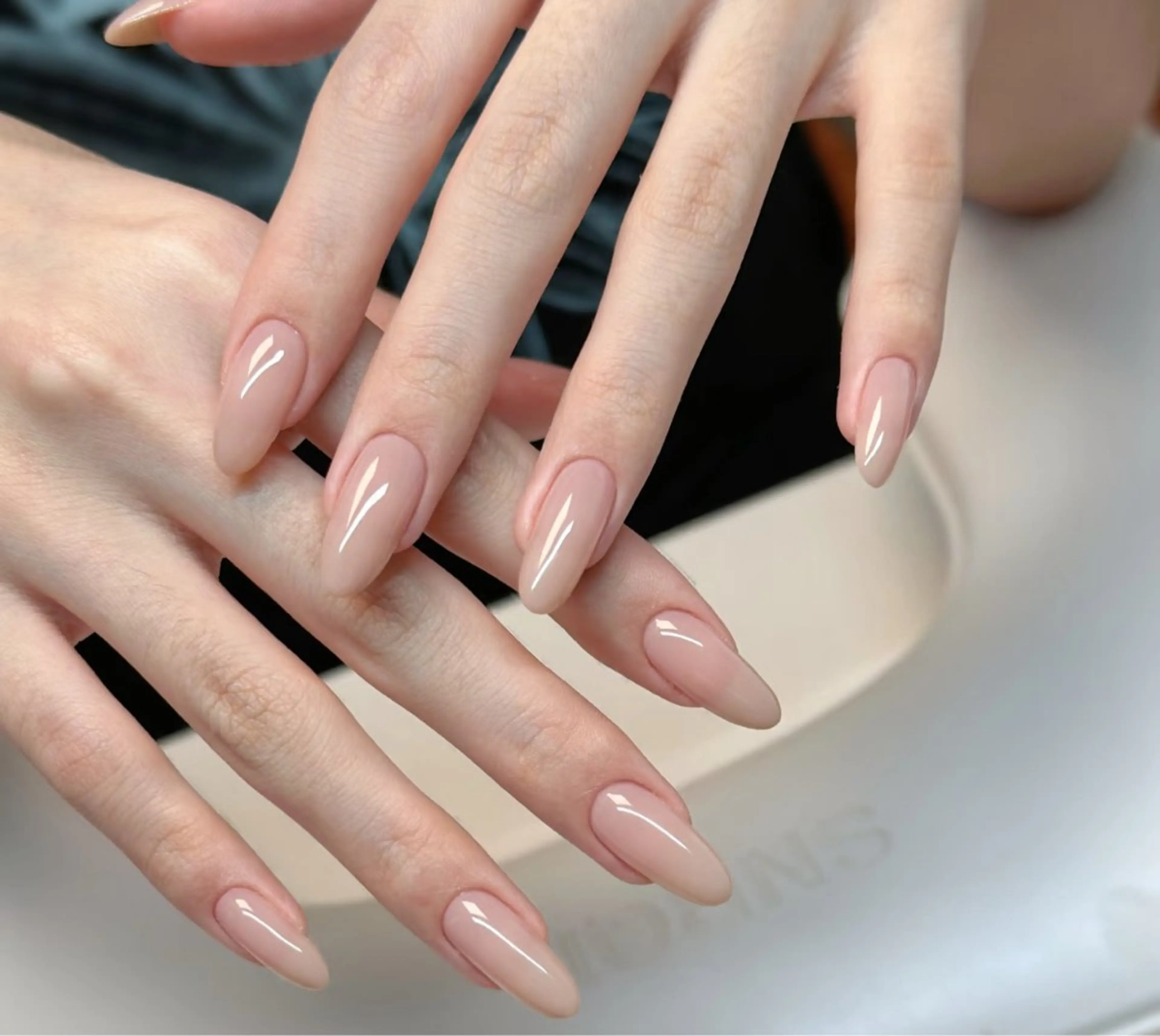 ネイル チークネイル 成人式 フレンチネイル グラデーション 氷ネイル・うるうるネイル ハンドネイル DUO MI所属・キ キのネイルデザイン