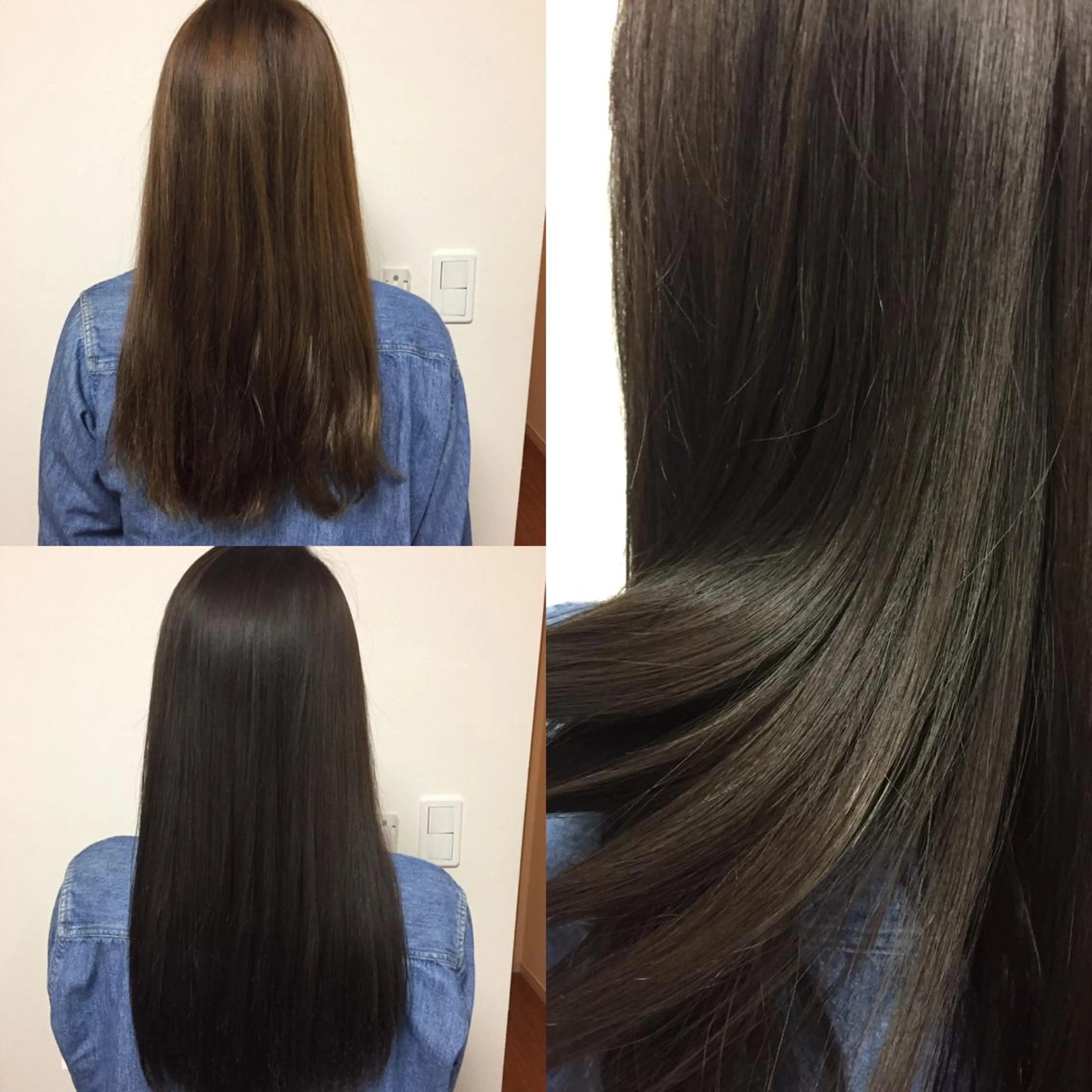 セミロング カラー 透明感カラー 岩崎 裕司のヘアスタイル