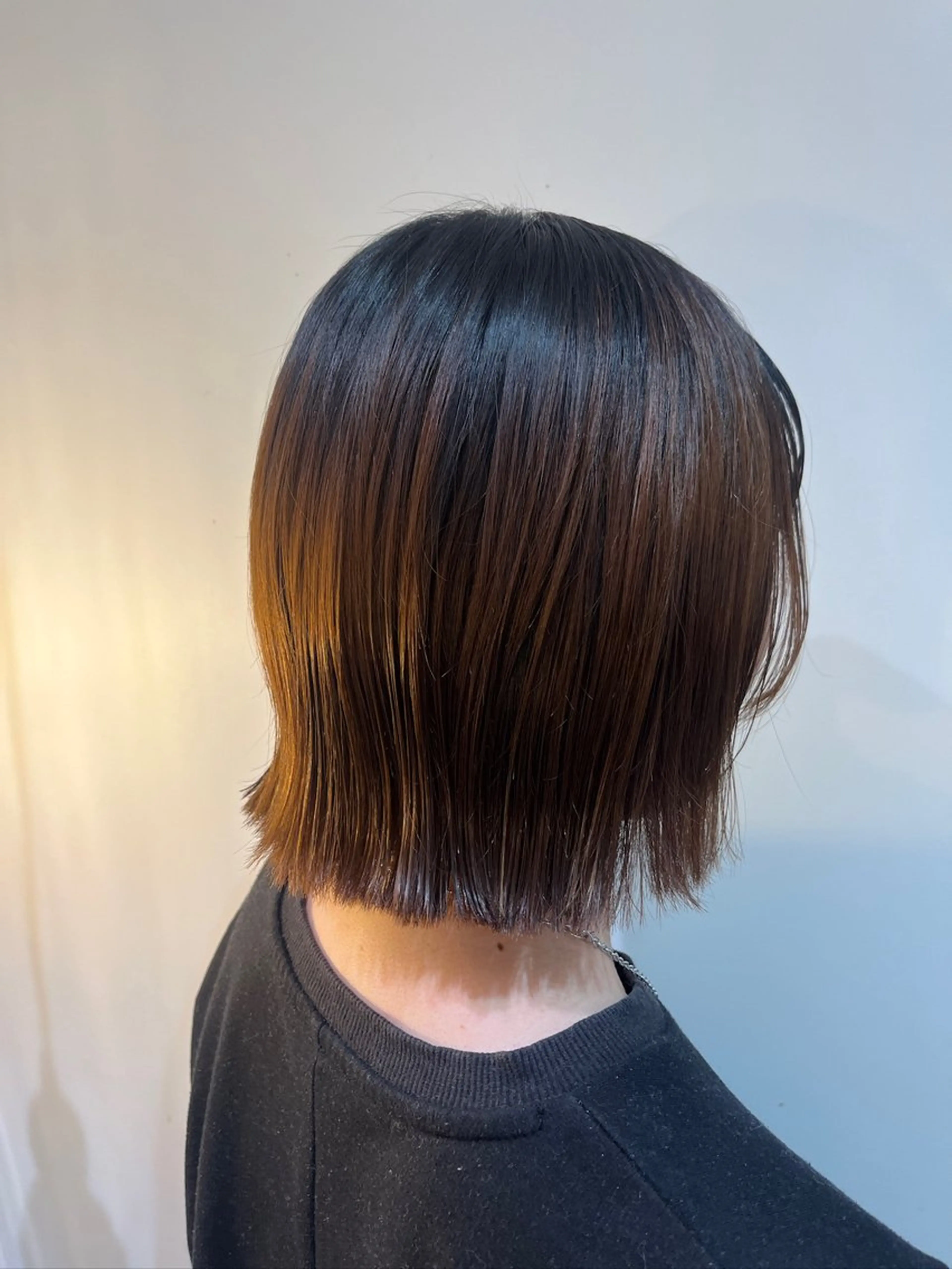 ミディアム 切りっぱなしボブ ボブ moa byclips所属・3月カット モデルさん募集中のヘアスタイル