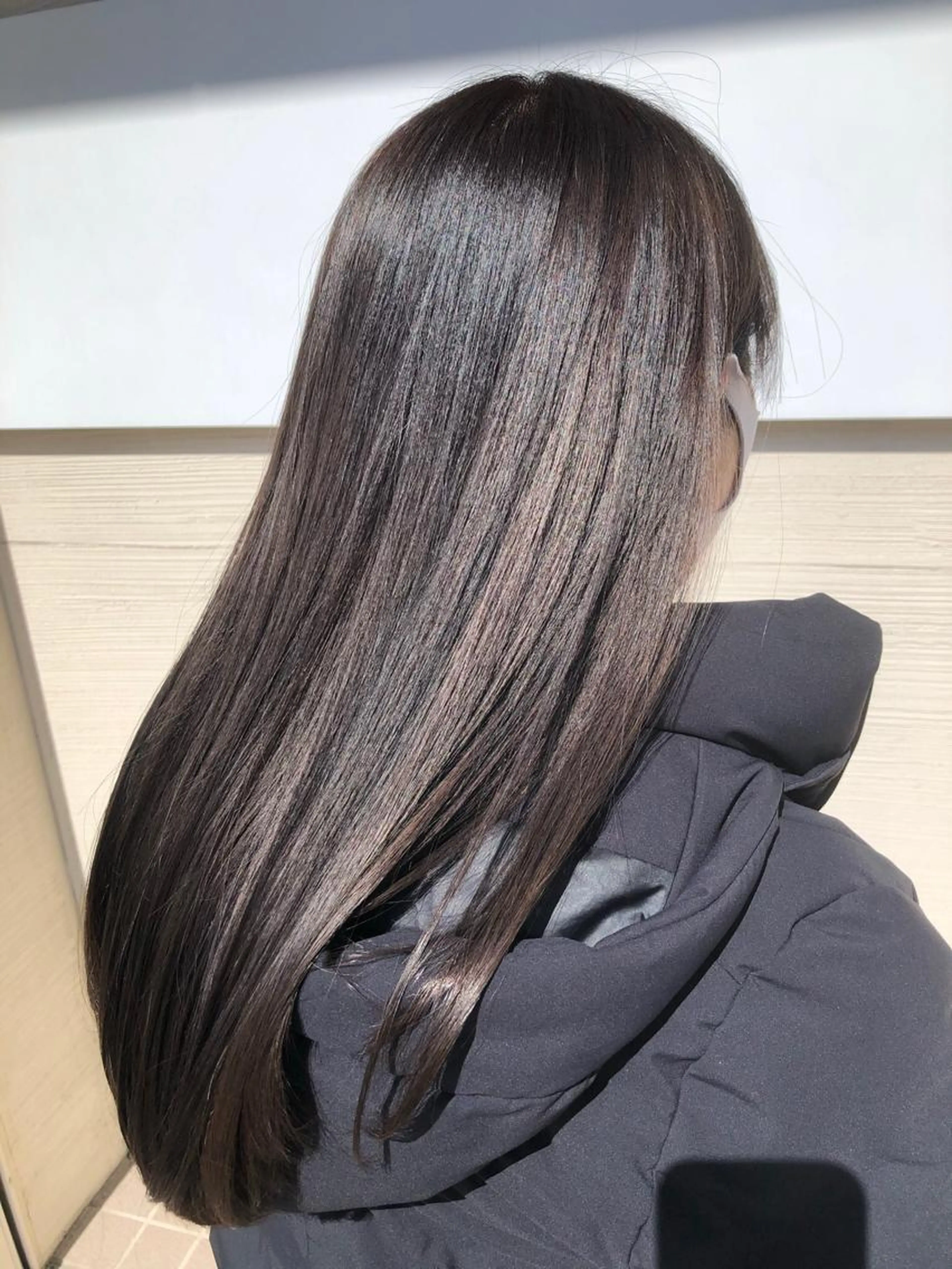 カット+髪質改善カラー+極艶トリートメントの写真