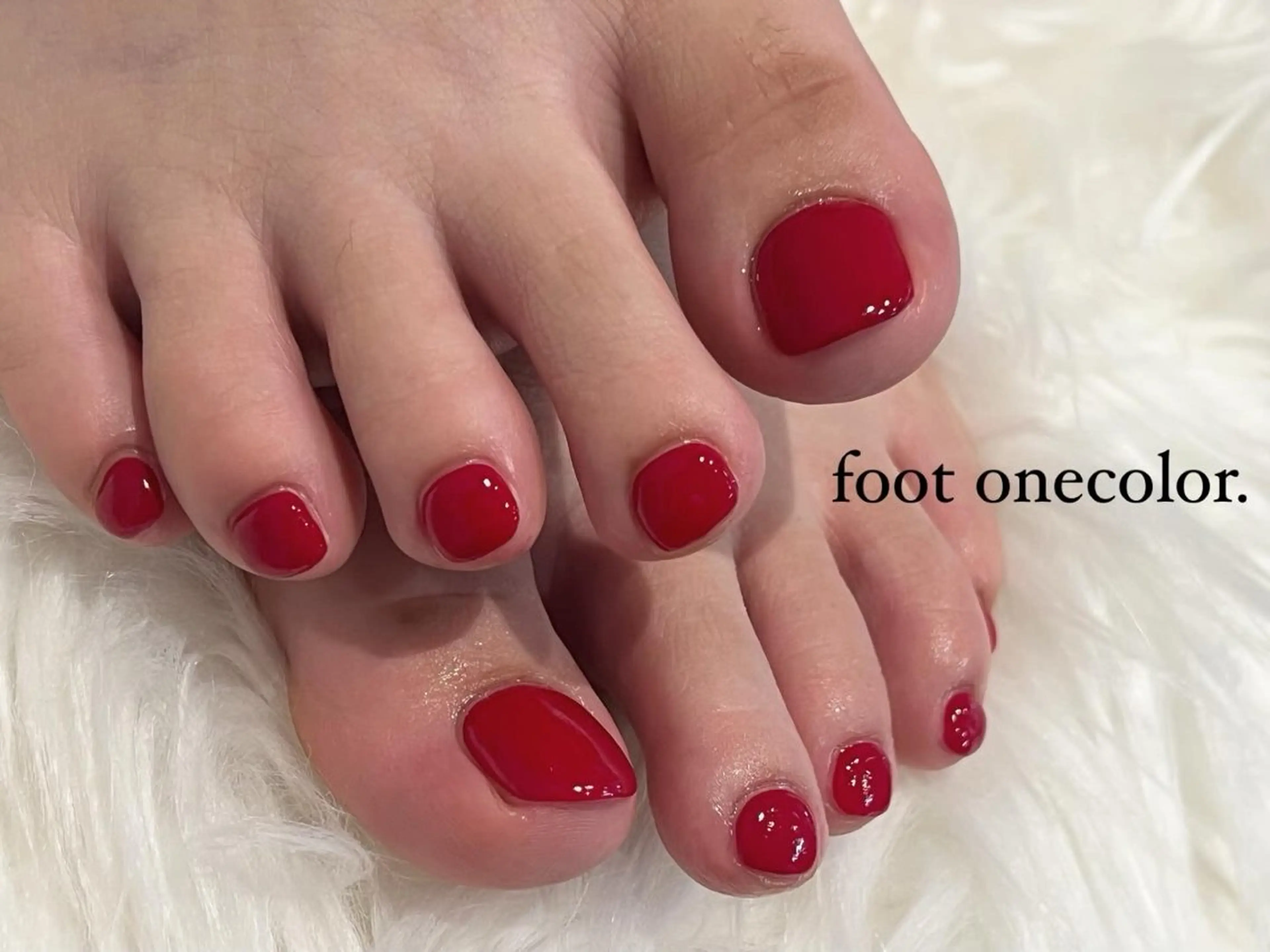 ネイル フットネイル ワンカラーネイル Bianca大名店 yonekuraのネイルデザイン