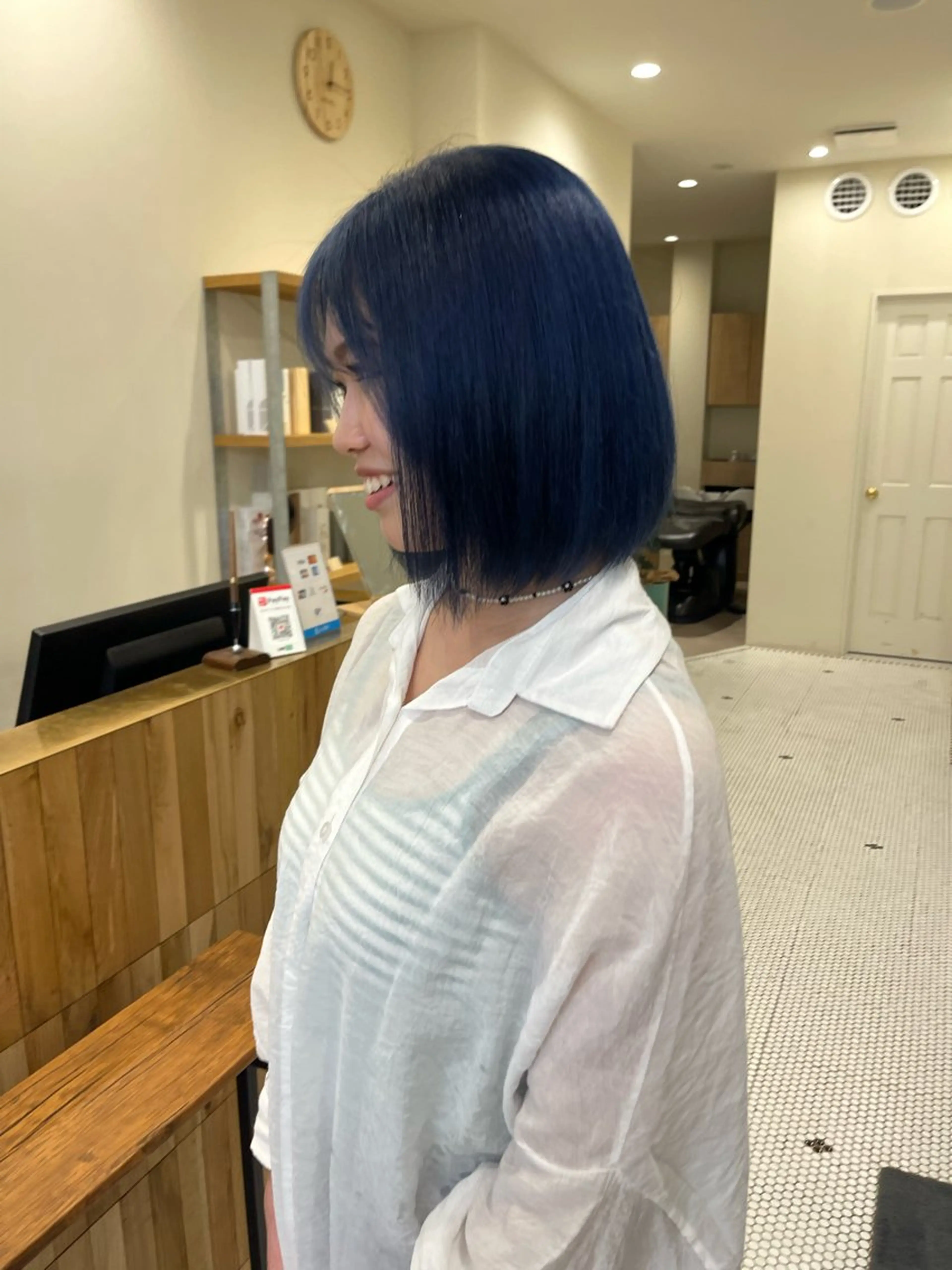 ミディアム ヘアカラー 韓国レイヤーカット/ ハイトーン/マアヤのヘアスタイル