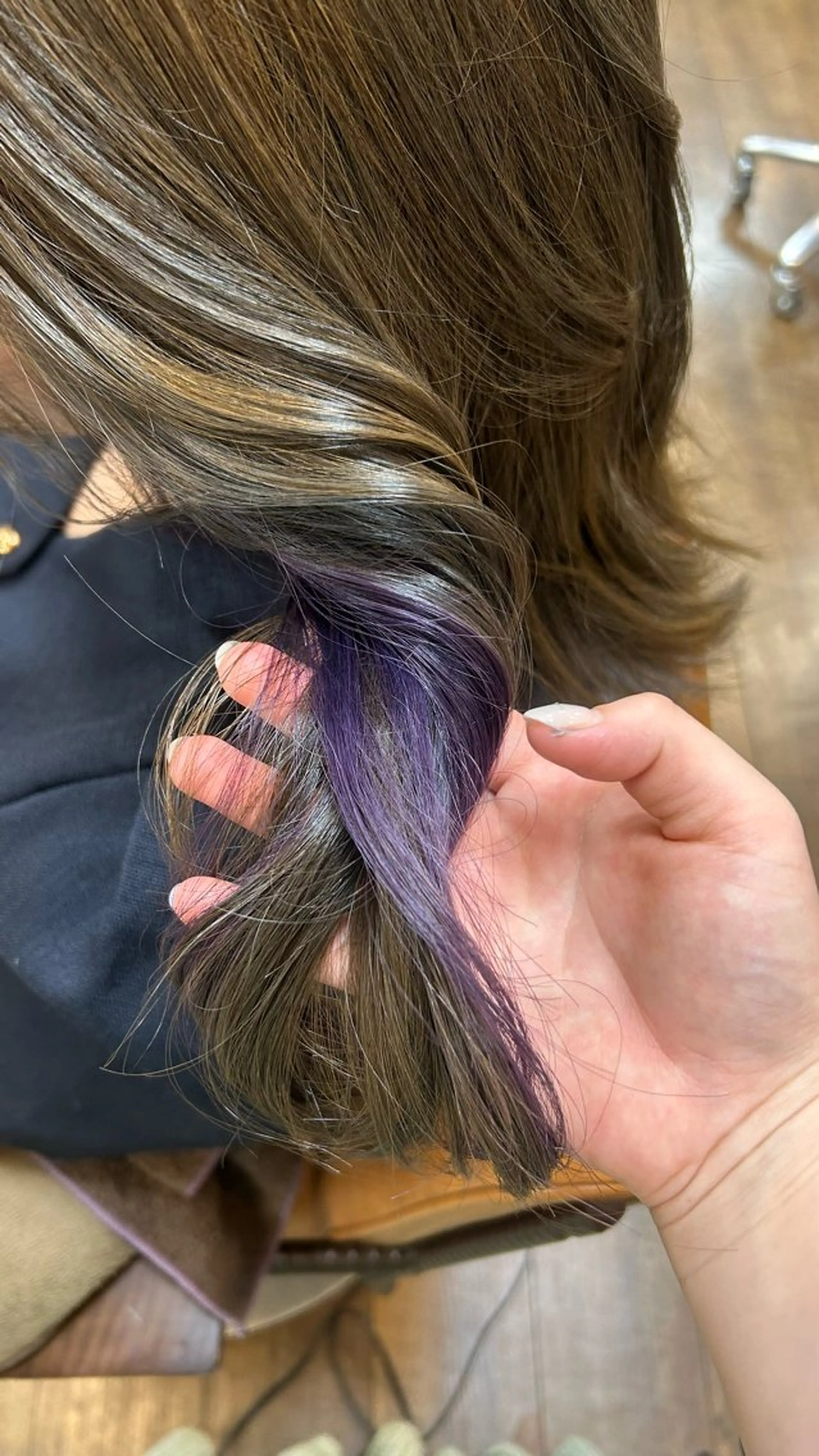 ミディアム カラー ヘアカラー chacha blanc元山のヘアスタイル