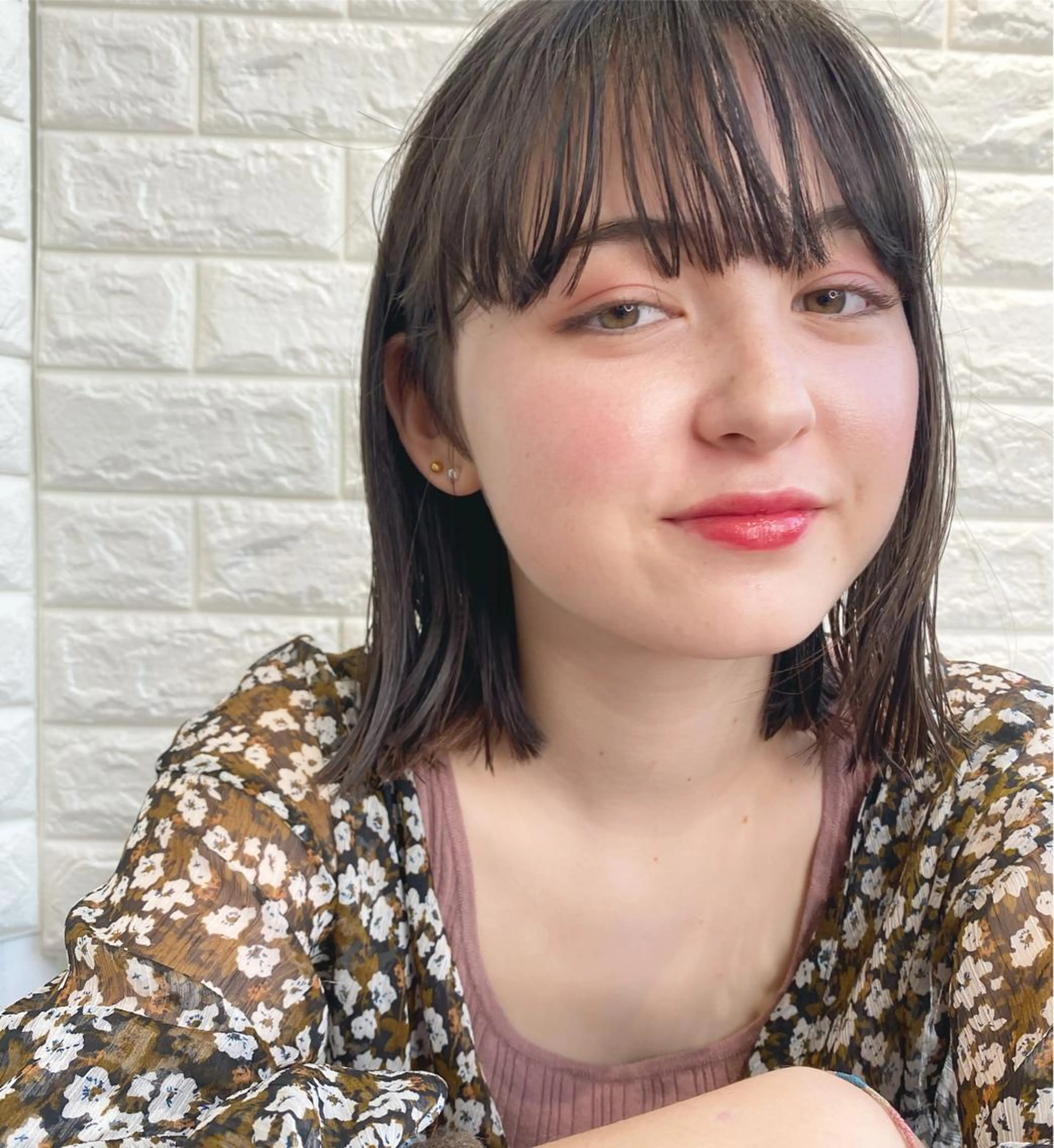 ミディアム カラー パーマ ヘアアレンジ メンズ キッズ ネイル マツエク・マツパ モリモト サナのヘアスタイル