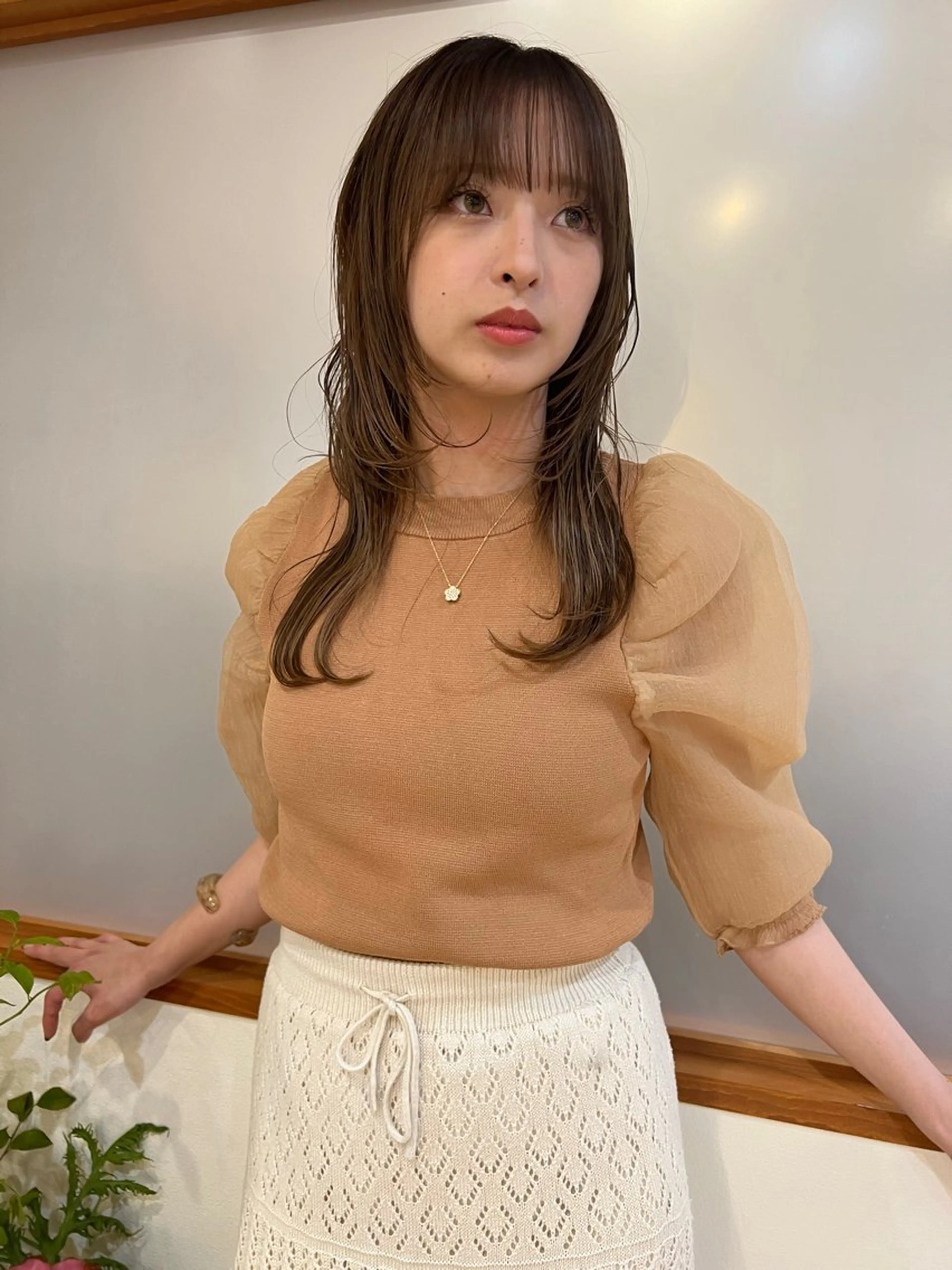 セミロング トリートメント カット ヘアカラー トリートメント 【🌟白髪ぼかし🌟 】レイヤー‼️長谷川のヘアスタイル