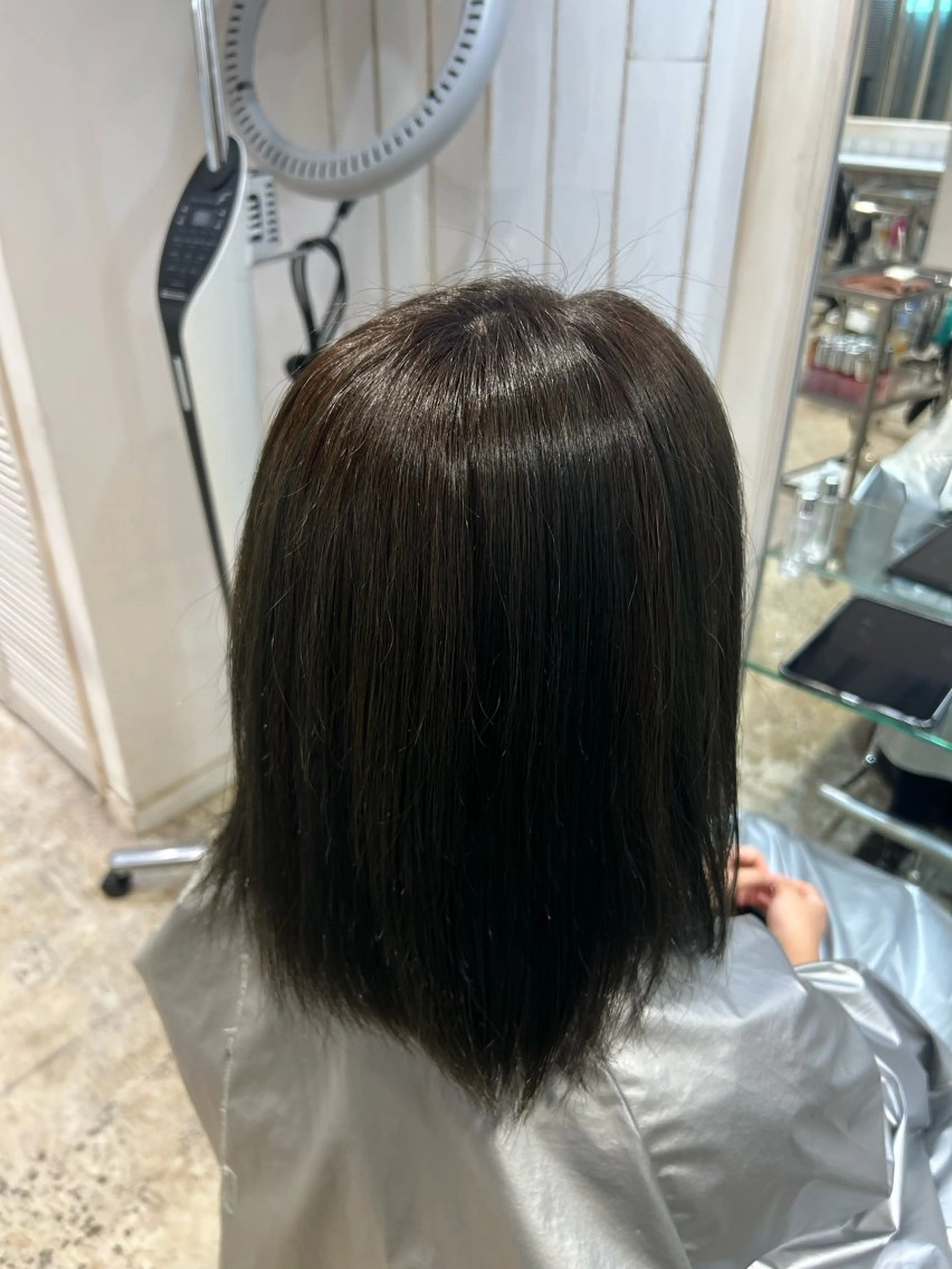 ミディアム カラー ブラウンカラー オリーブブラウン MOMOKA 🍑のヘアスタイル