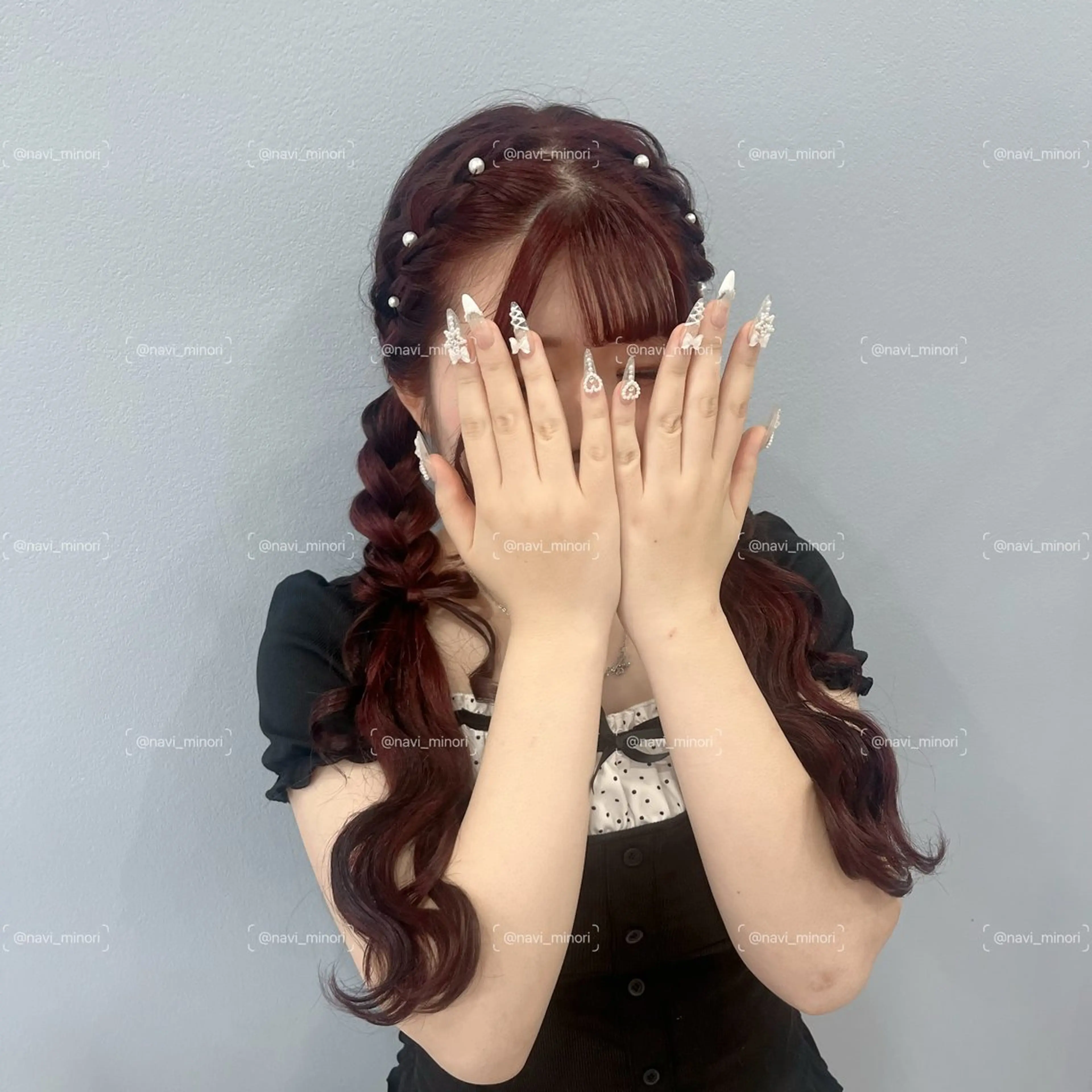 ロング ヘアアレンジ ヘアセット navi minoriのヘアスタイル