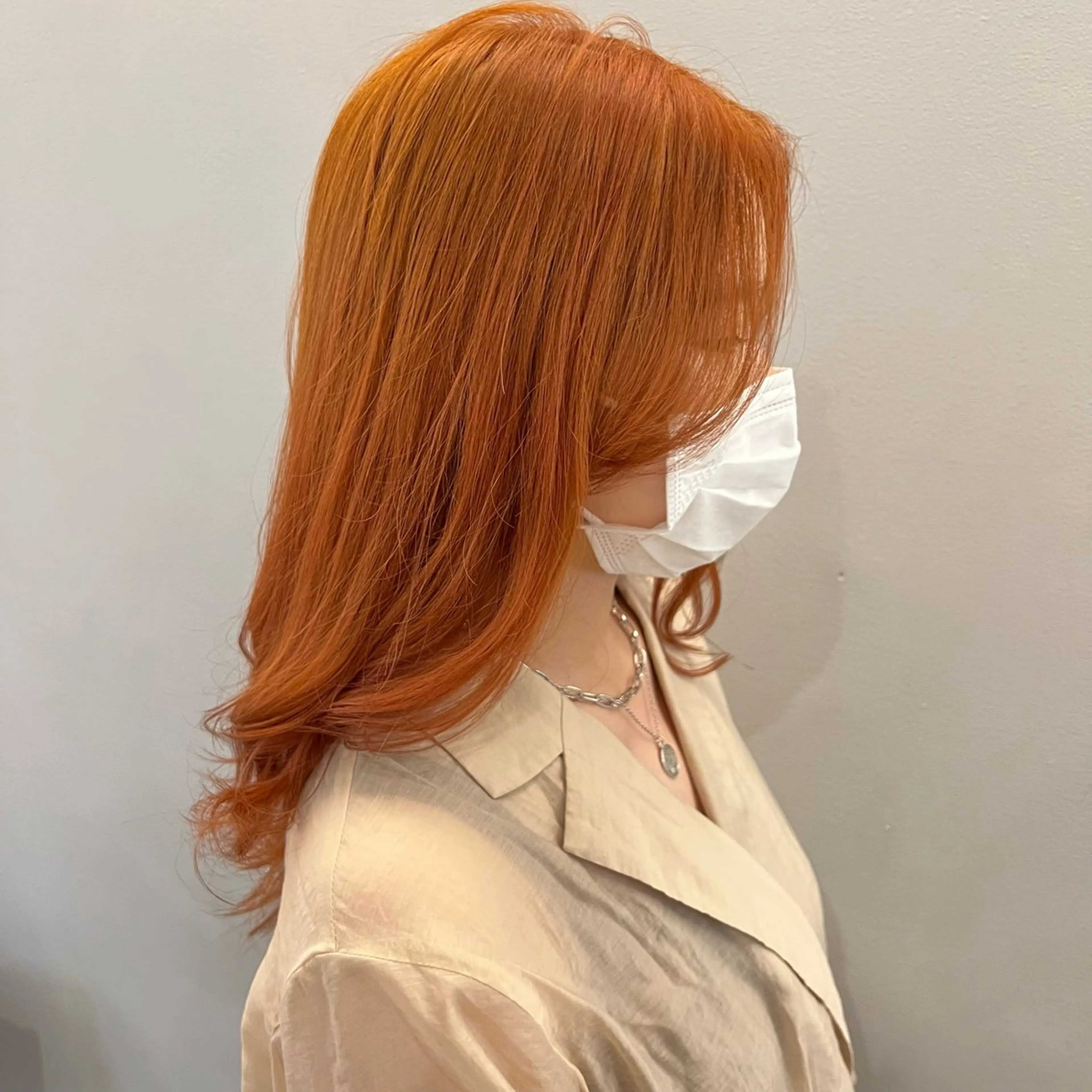 ロング カラー ブリーチ ダブルカラー 顔周りデザイン/ ママ美容師/濱ほのかのヘアスタイル