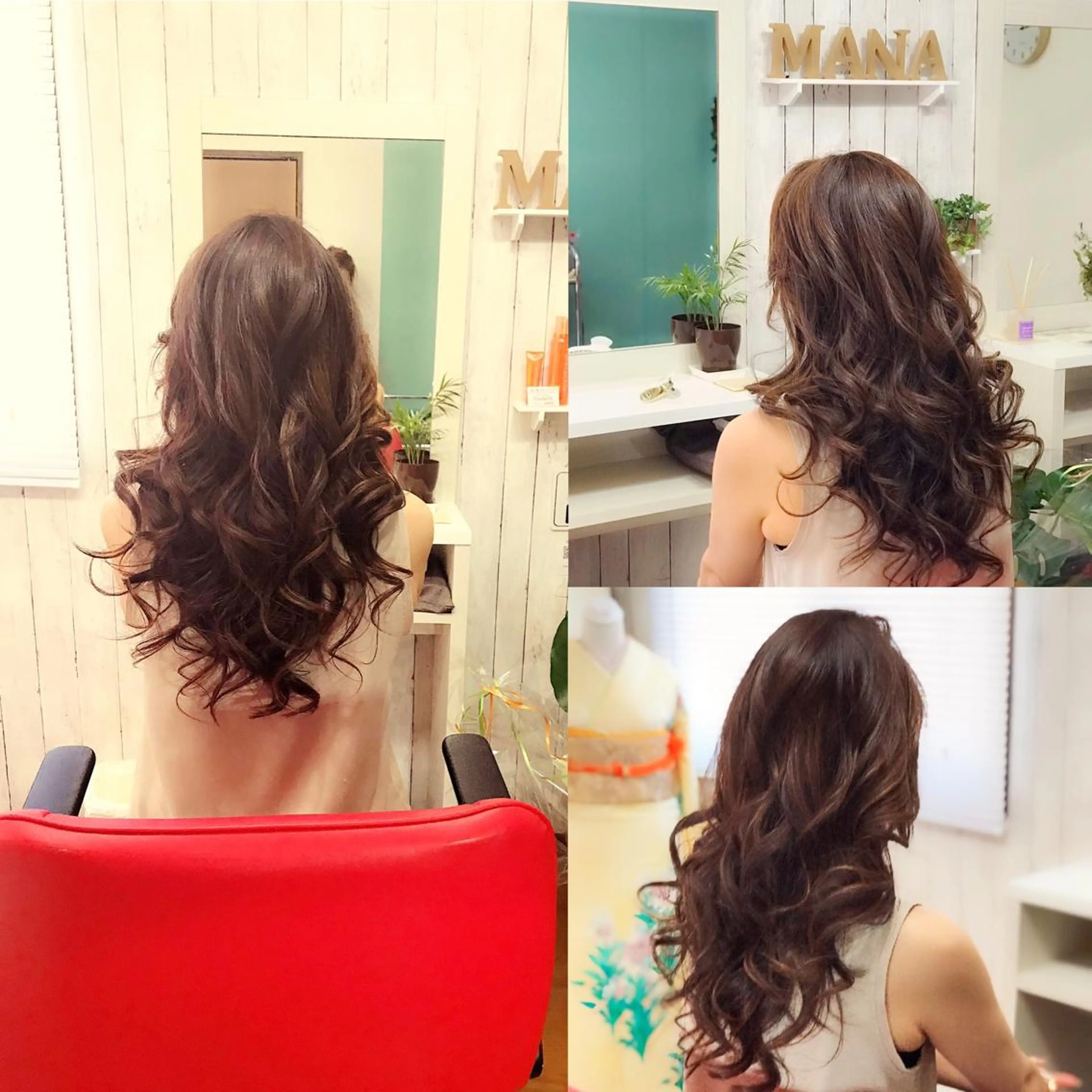 ロング ヘアアレンジ Salon Mana✨三貴のマツエク・マツパデザイン