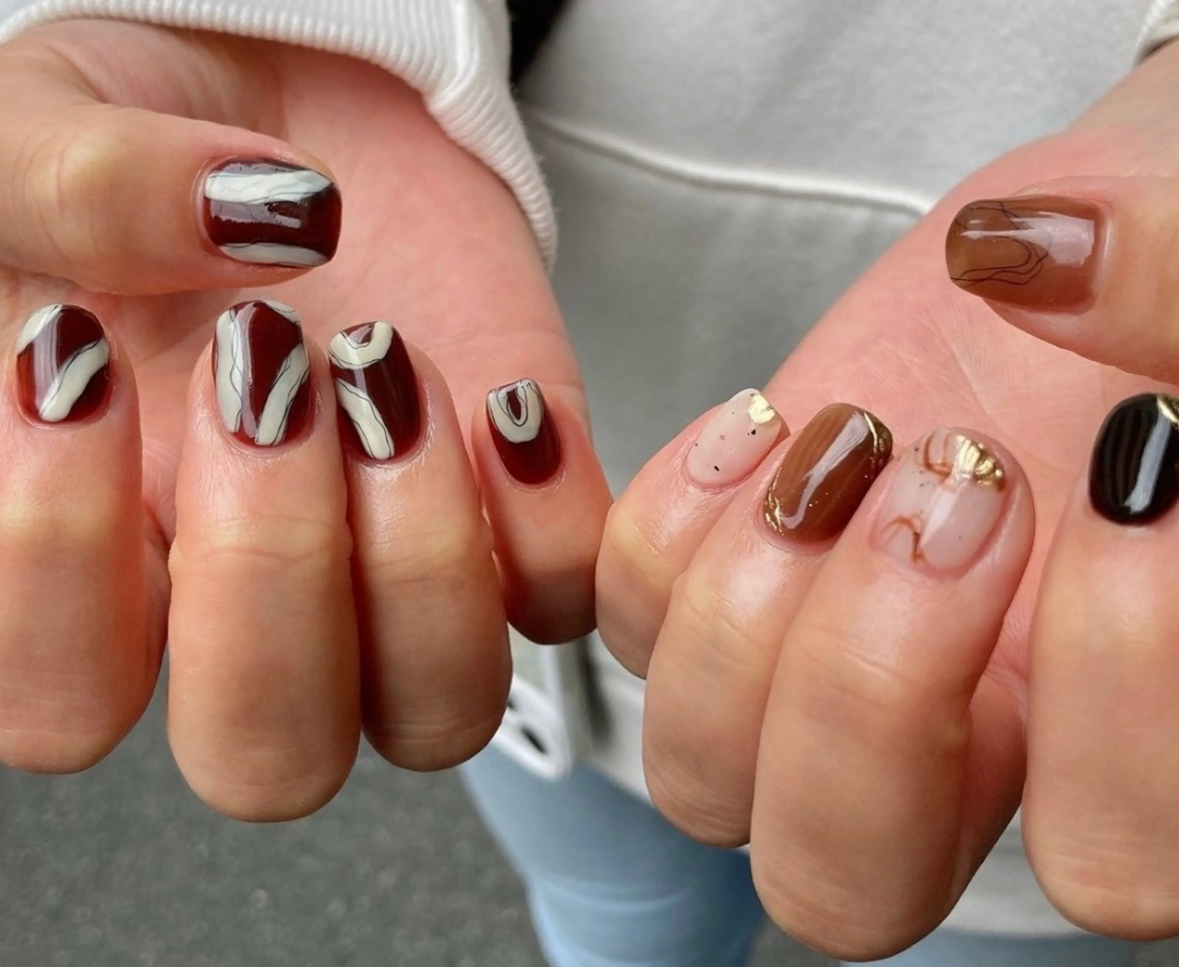 ネイル ニュアンスネイル オフィスネイル ワンカラーネイル tamu nail 　金町のネイルデザイン